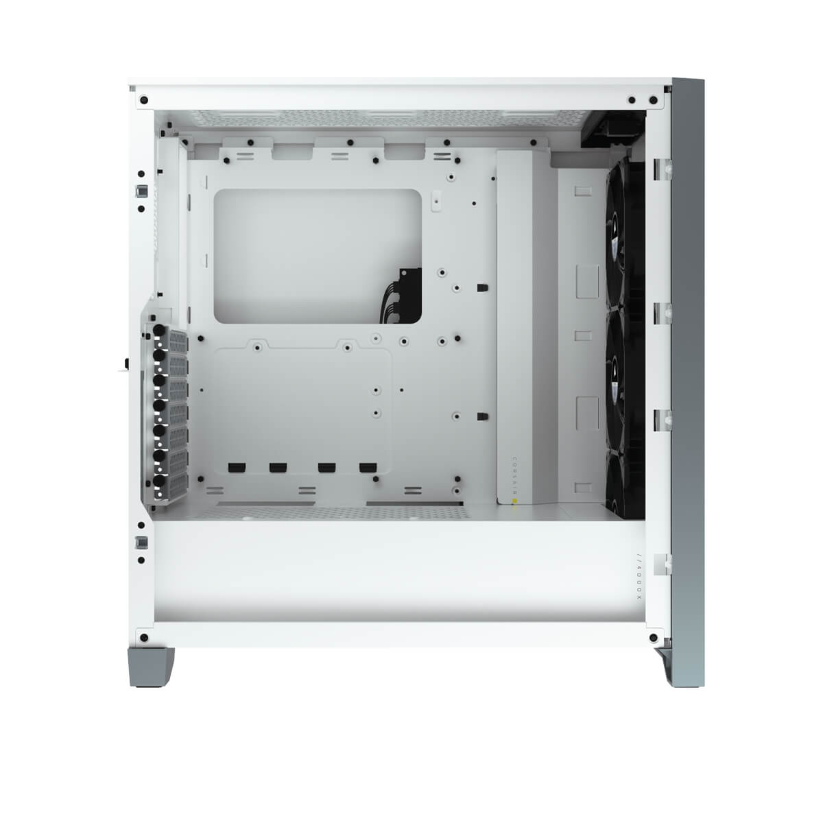 Corsair iCUE 4000X RGB Tempered Glass Mid Tower ATX PC Case - White | High Airflow Design with 3 RGB Fans | Perfect for Gaming & Streaming Setup