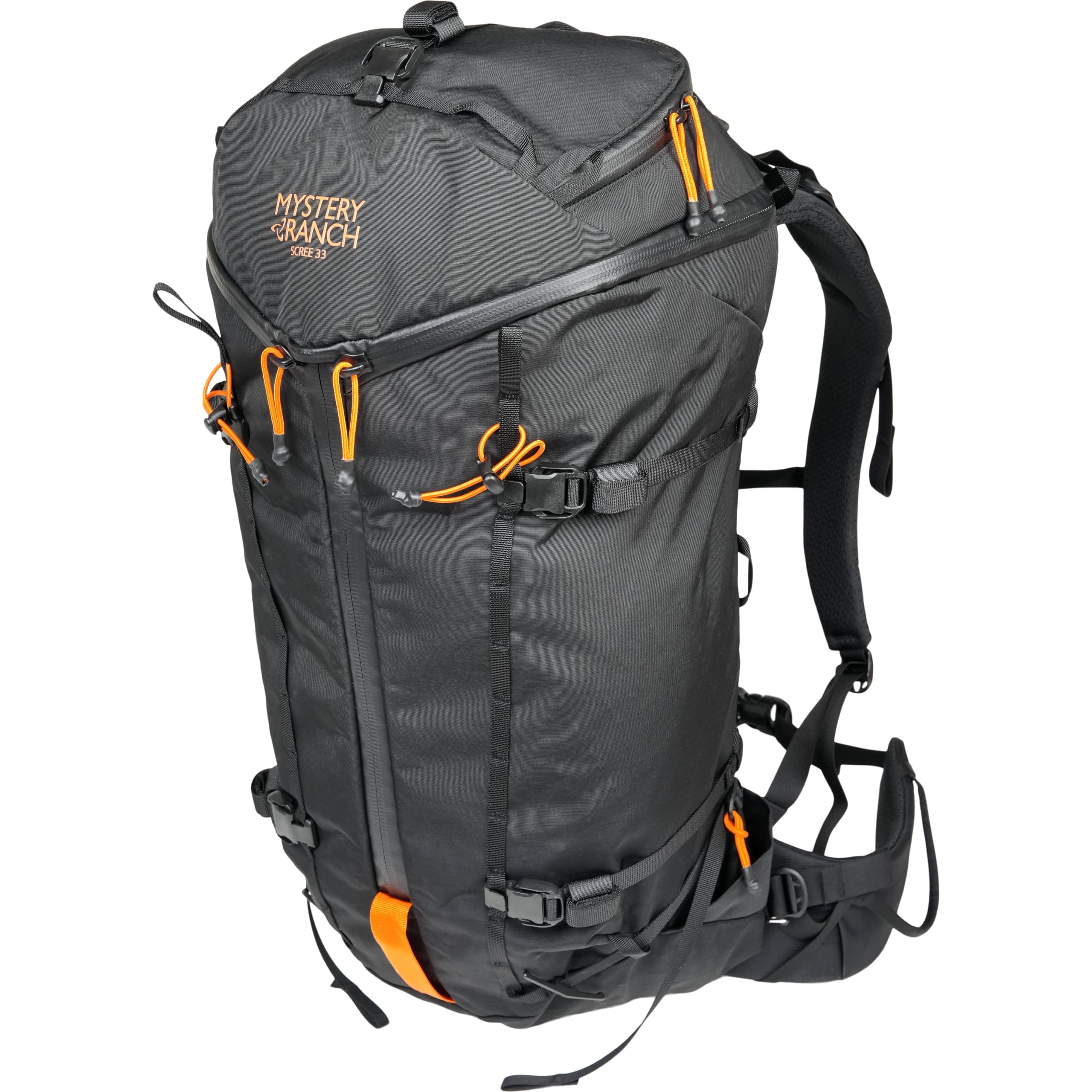 Mystery Ranch Scree 33 Backpack - Lightweight Durable Hiking Daypack for Outdoor Adventures, Black, Small | Perfect for Day Hikes, Camping & Travel Gear