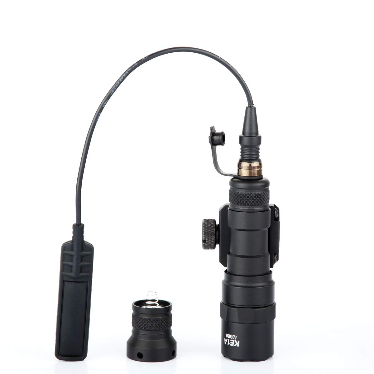 Tactical Picatinny Rail Flashlight - High Lumen Rifle Weapon Light for Hunting, Shooting & Outdoor Adventures