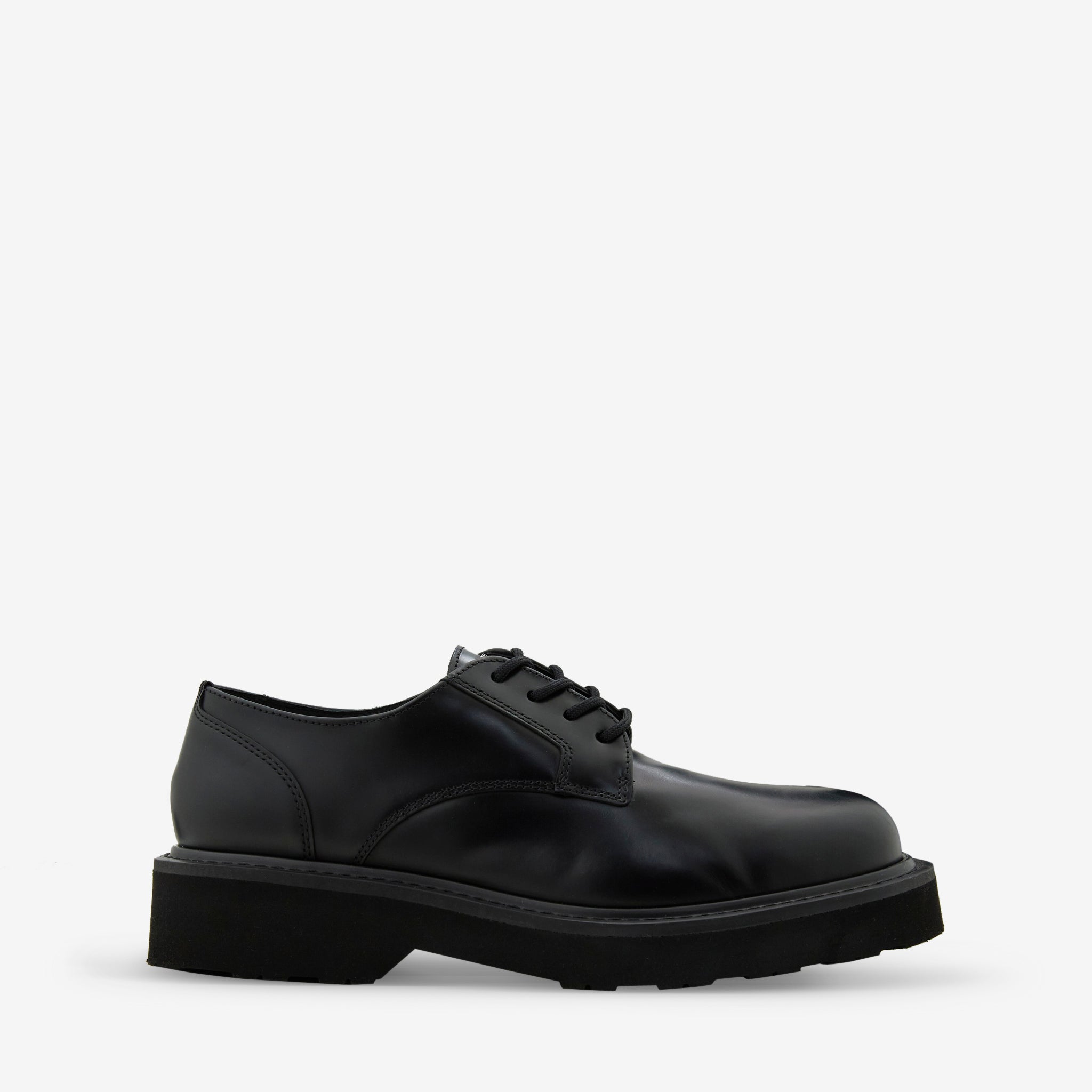 KENZO UKIO Black Derby Shoes for Men - Stylish & Comfortable Formal Footwear for Office, Business, and Special Occasions