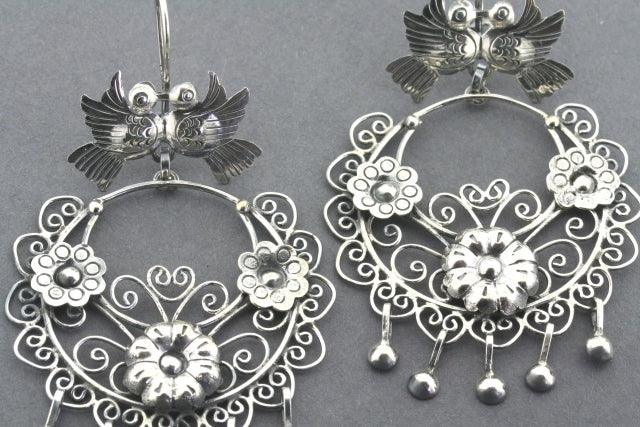 Sterling Silver Frida Earrings - Handmade Boho Hoop Earrings for Women - Perfect for Everyday Wear & Special Occasions