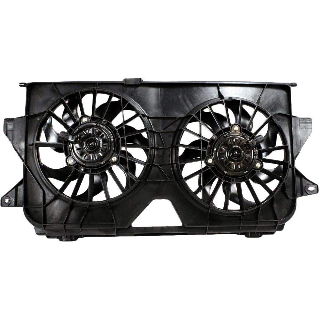 2005-2007 Dodge Caravan/Grand Caravan Radiator Cooling Fan - Dual Fan Replacement Part #CH3115145 & 4677695AB - Perfect for Engine Overheating Prevention & Summer Driving