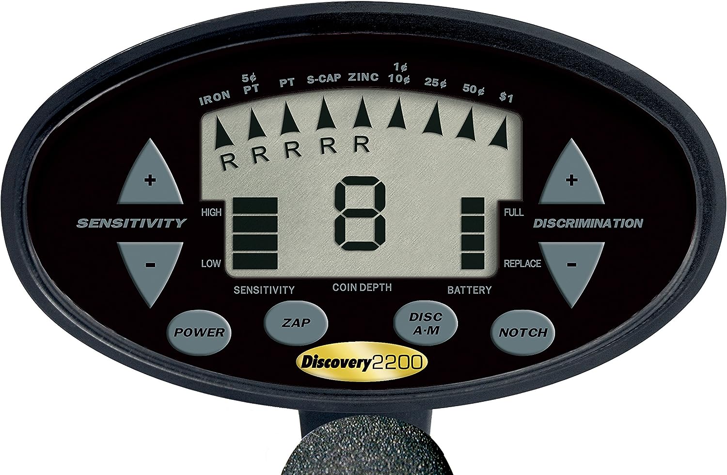 Bounty Hunter Discovery 2200 Metal Detector with Waterproof 8