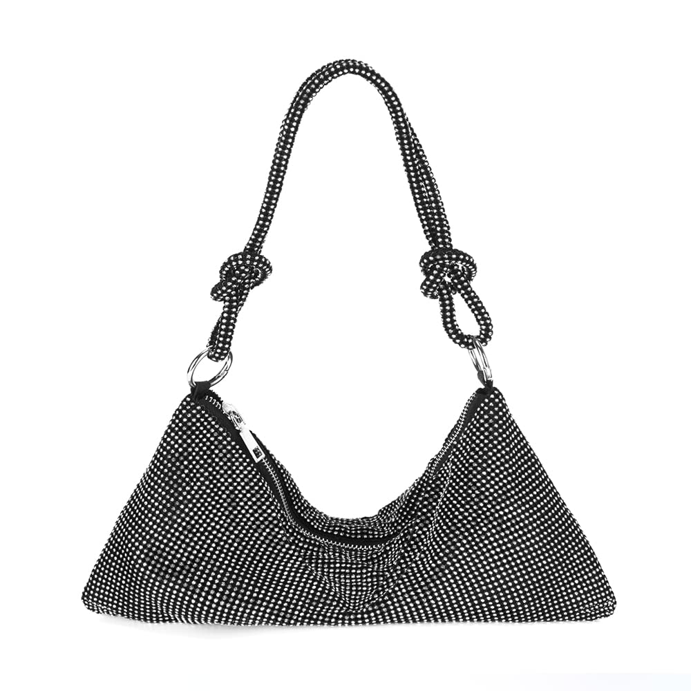 Sparkly Rhinestone Clutch Purse for Women - Elegant Glitter Evening Bag with Bling for Prom, Cocktail Party, Wedding | Perfect for Date Night, Gala Events & Special Occasions