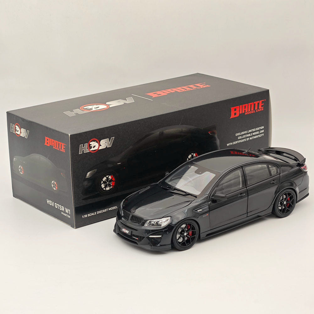 1:18 Scale Holden HSV GTSR W1 PHANTOM B182817E Black Diecast Model Car - Limited Edition Collectible Gift for Car Enthusiasts (Ships from USA) - Perfect for Display, Collection, and Racing Enthusiast Gifts