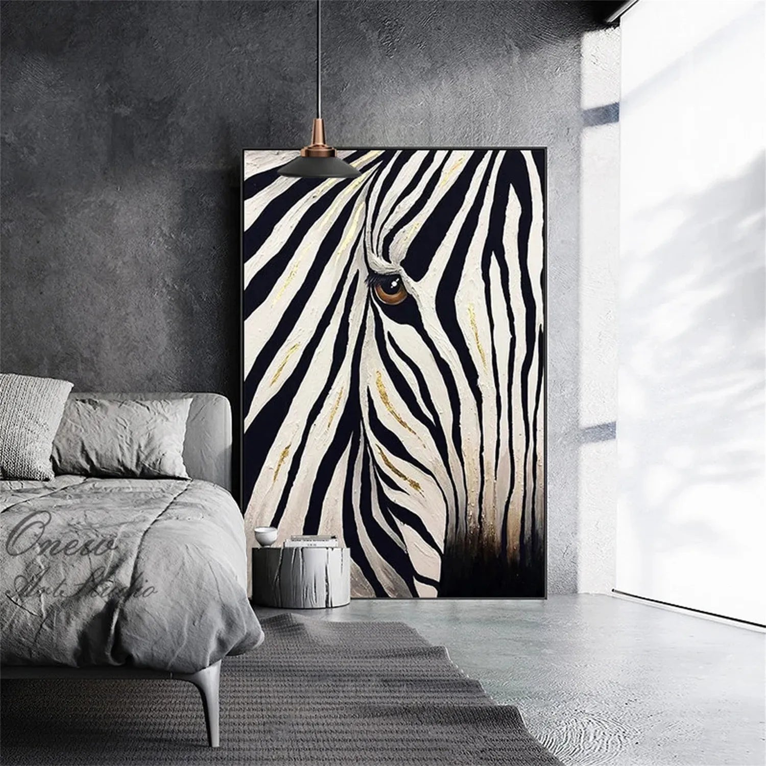 Animal Art Painting #AP068 - Handmade Canvas Wall Decor for Living Room, Bedroom & Office - Perfect Gift for Pet Lovers & Home Decor