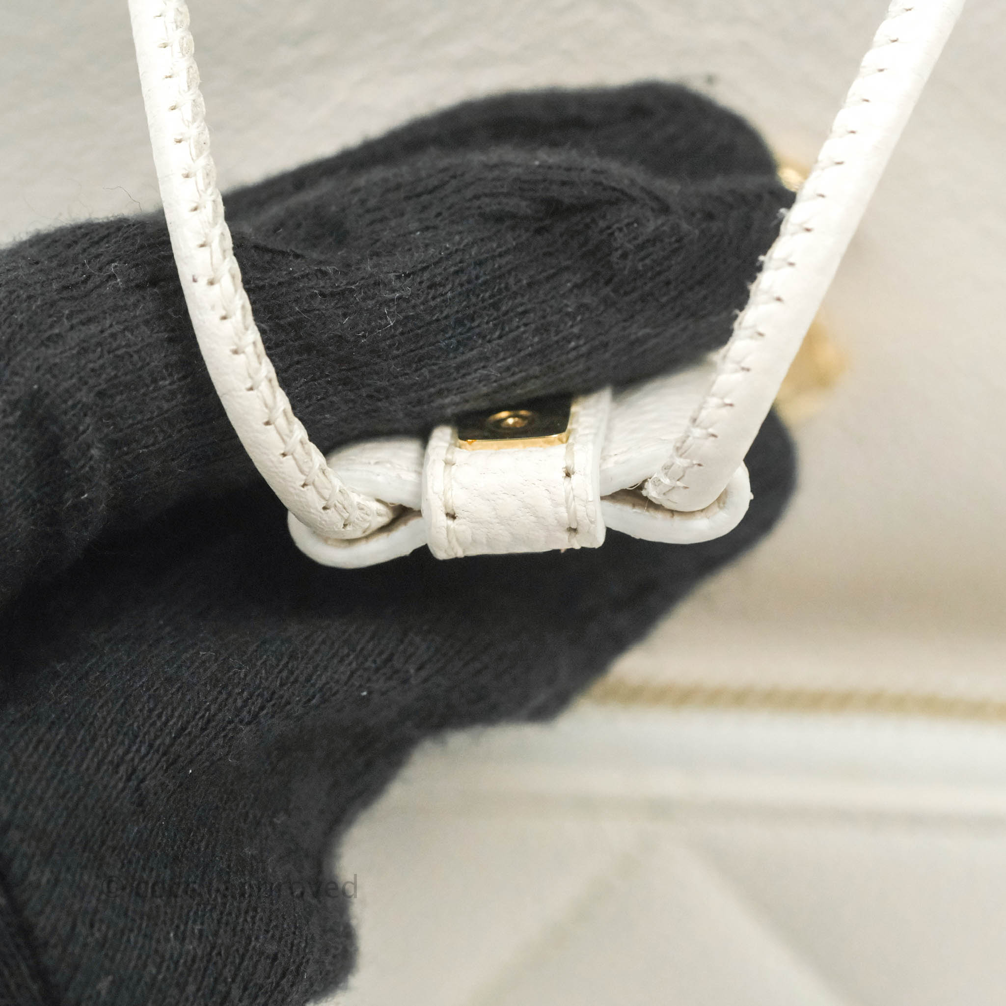 Chanel Business Affinity Drawstring Bucket Bag in White Caviar Leather with Gold Hardware - Perfect for Work, Travel & Everyday Luxury