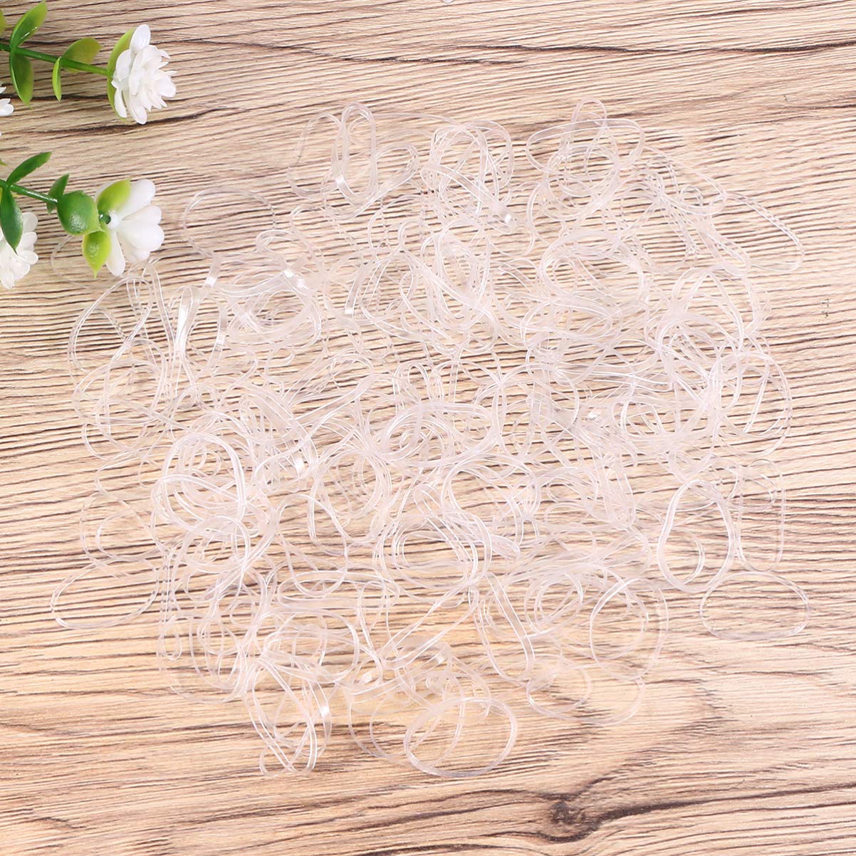 1000pcs Strong Elastic Hair Rubber Bands - No Slip Ponytail Holders for Women & Girls - Perfect for Braiding, Bun Making, and Everyday Hairstyling