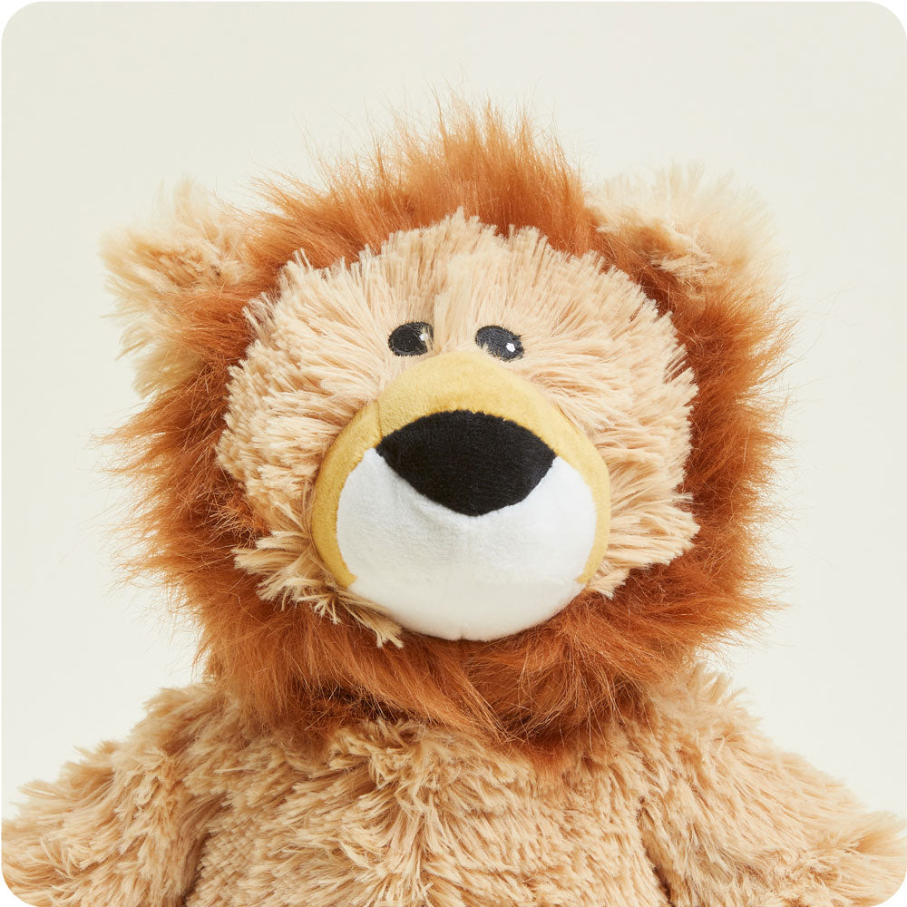 Weighted Heated Lion Stuffed Animal - Warmies Plush Toy for Kids & Adults | Anxiety Relief, Stress Relief & Comfort | Perfect for Bedtime, Relaxation & Cold Weather