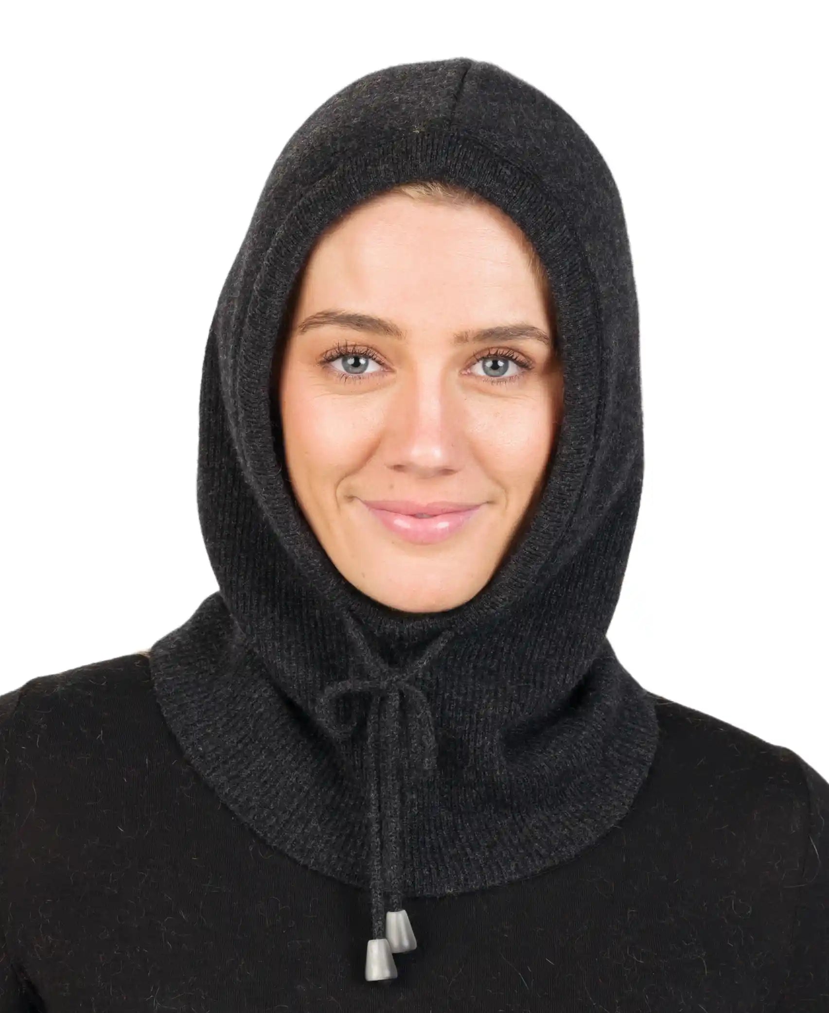Charcoal Scarfclava Hoodie Hat NX895 - Winter Face Mask & Neck Warmer for Skiing, Snowboarding & Outdoor Activities