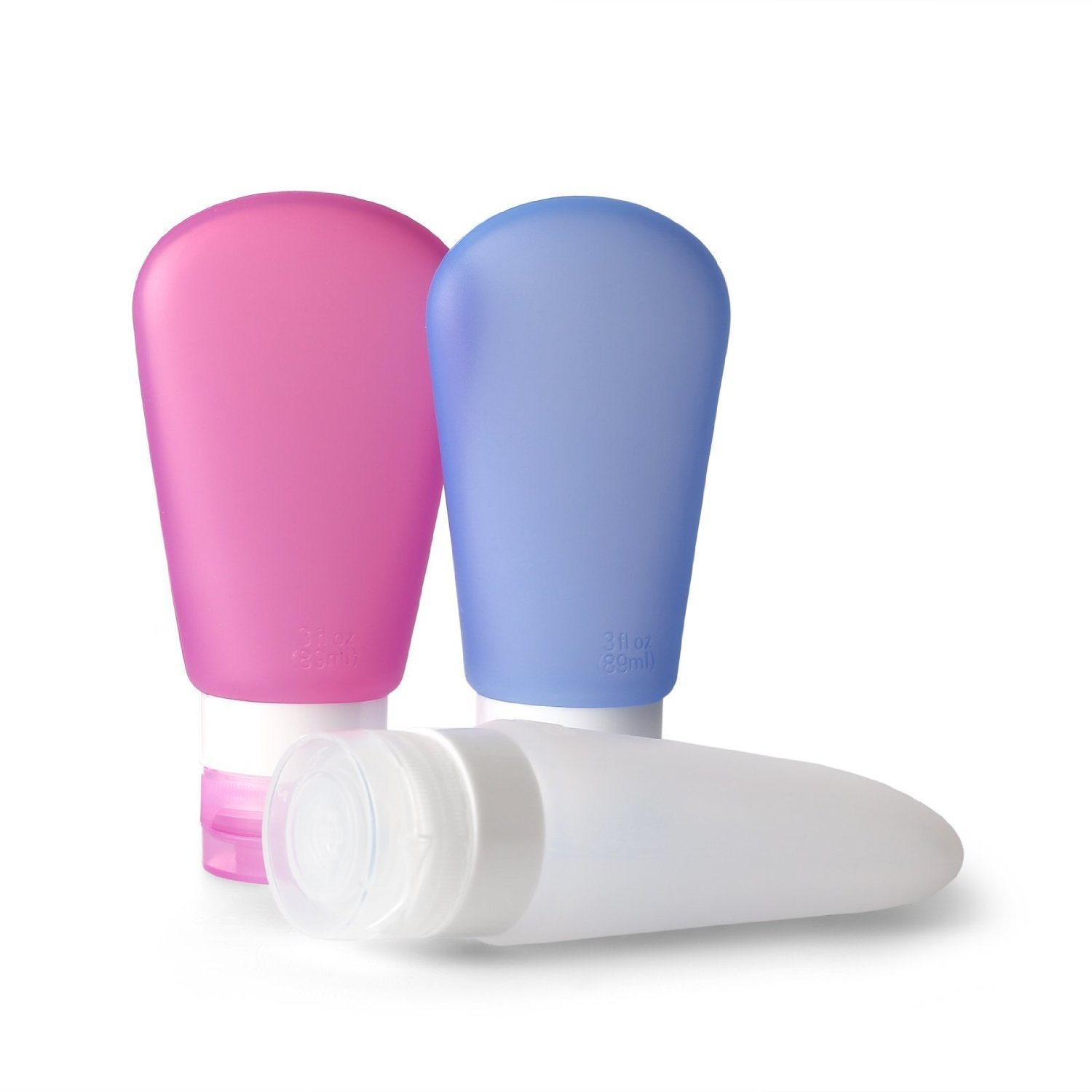 Maharsh 90ml Portable Soft Silicone Travel Bottles Set - Leakproof Squeezable Mini Containers for Shampoo, Lotion, Liquid Soap & Cosmetics | TSA Approved Toiletries for Air Travel, Gym & Vacation (Multi-Color)
