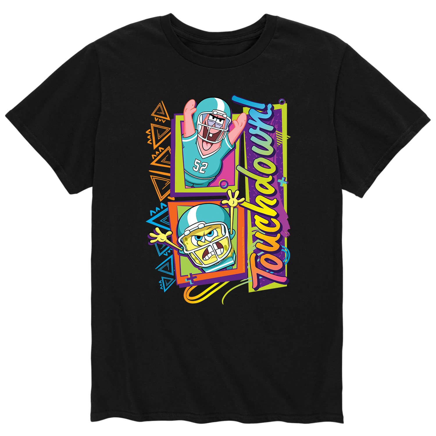 HYBRID APPAREL Spongebob Squarepants Bubble Bowl Super Band Men's Short Sleeve Graphic T-Shirt | Cartoon Character Tee for Casual Wear, Cosplay & Funny Outfits