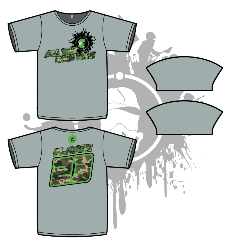 Men's Camo & Neon Green Splash Mask - Breathable Dye Sublimation Jersey for Outdoor Sports & Fitness Activities
