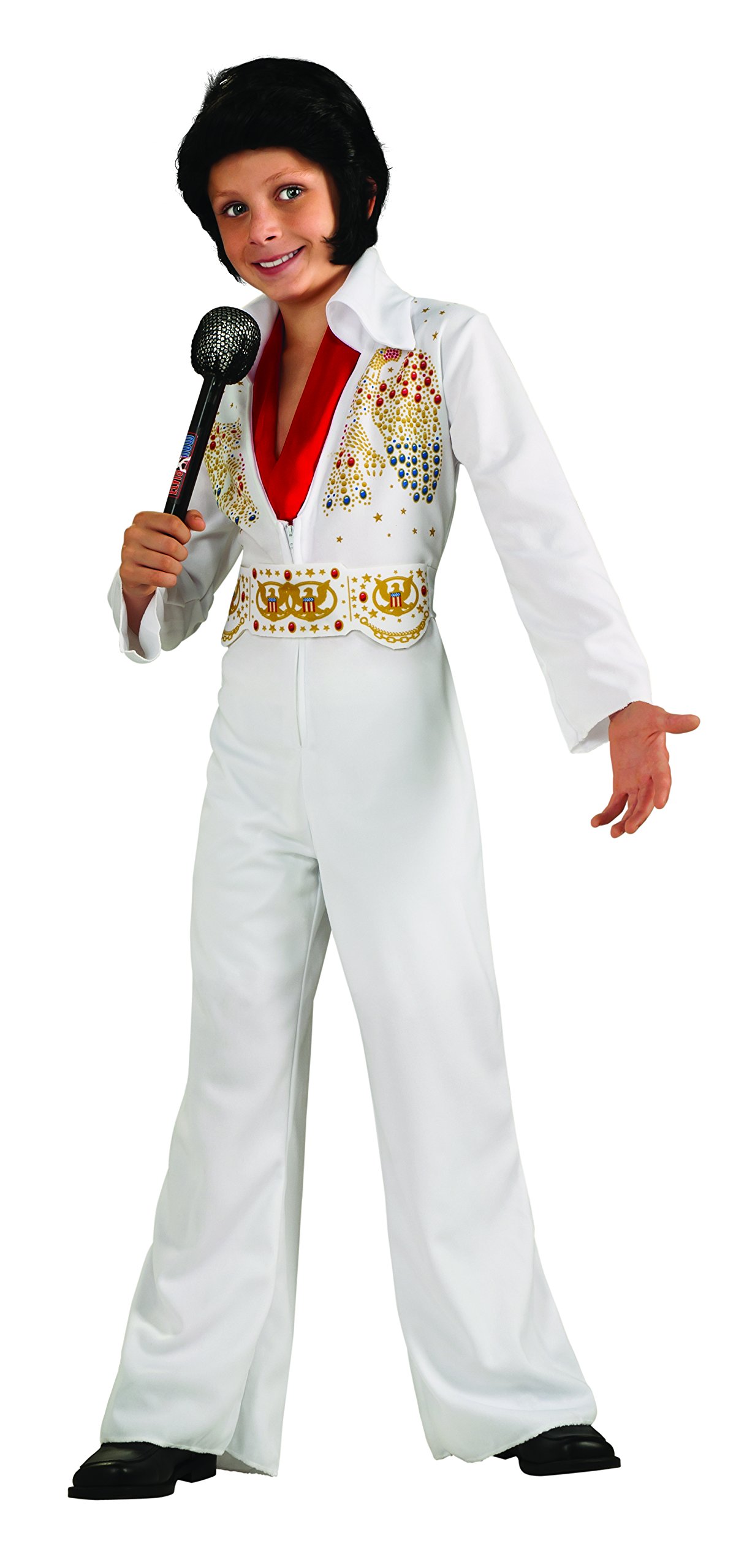 Elvis Presley Child Costume for Kids - 50s Rock and Roll Outfit for Halloween, Dress Up, and Themed Parties