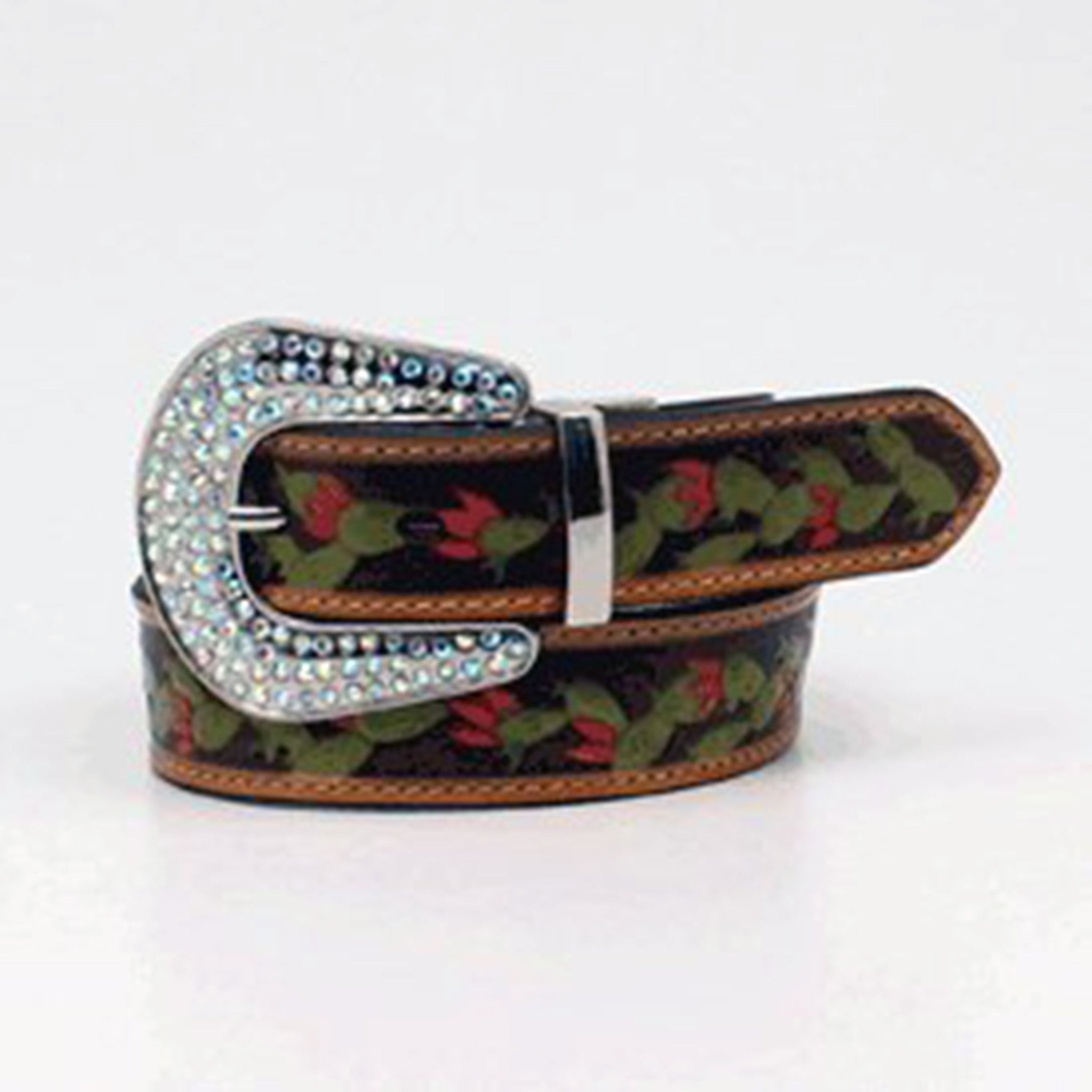 Angel Ranch Girls Reversible Cactus Belt - Adjustable Western Style Fashion Accessory for Cowgirl Outfits & Country Themed Parties