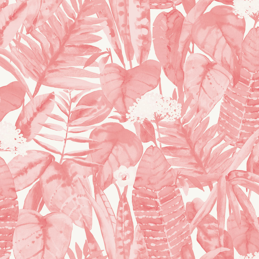 Tropical Peel and Stick Wallpaper - Self-Adhesive Removable Wall Mural for Bedroom, Living Room, Bathroom Decor - Easy DIY Home Decoration with Exotic Leaf & Palm Print