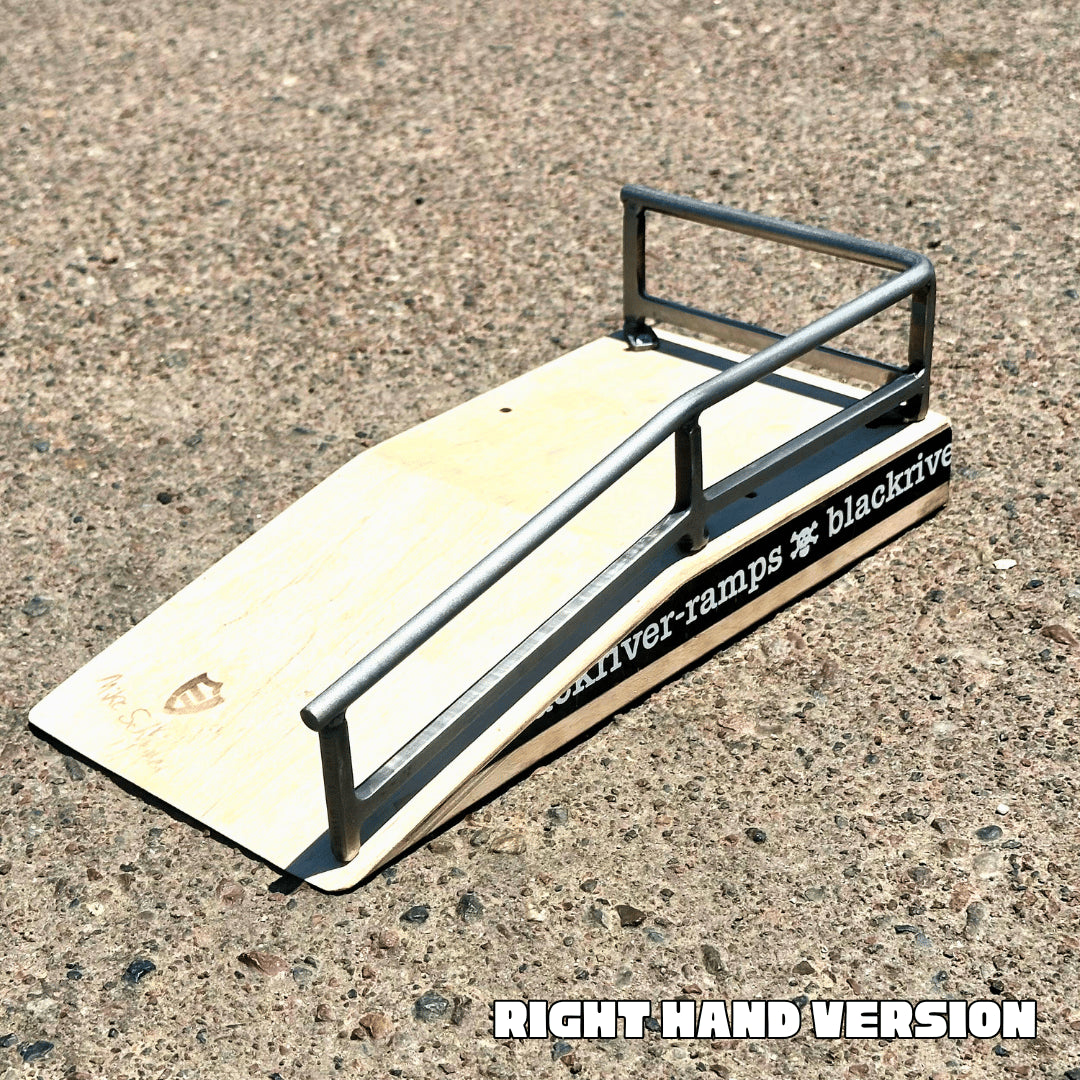 Grind Right Fingerboard Rail V2 - BR Loading Dock Rail for Skateboard Tricks & Practice - Perfect for Indoor Skateboarding & Fingerboard Enthusiasts