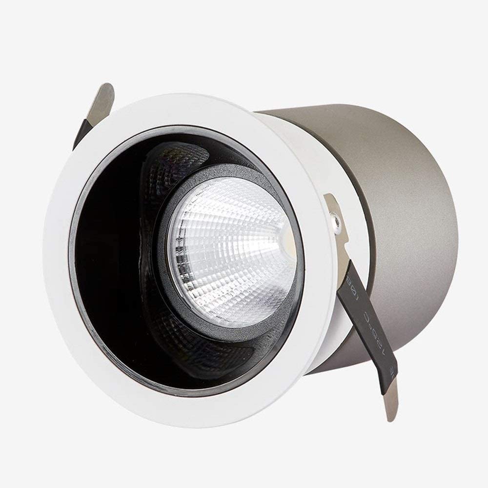 Ultra-Thin LED Recessed Ceiling Light 5W-30W, 3000K-6000K Adjustable Color Temperature, Energy Saving Dimmable Downlight for Bedroom, Living Room, Porch, Wall Accent Lighting - Anti-Glare Modern Home Lighting Solution