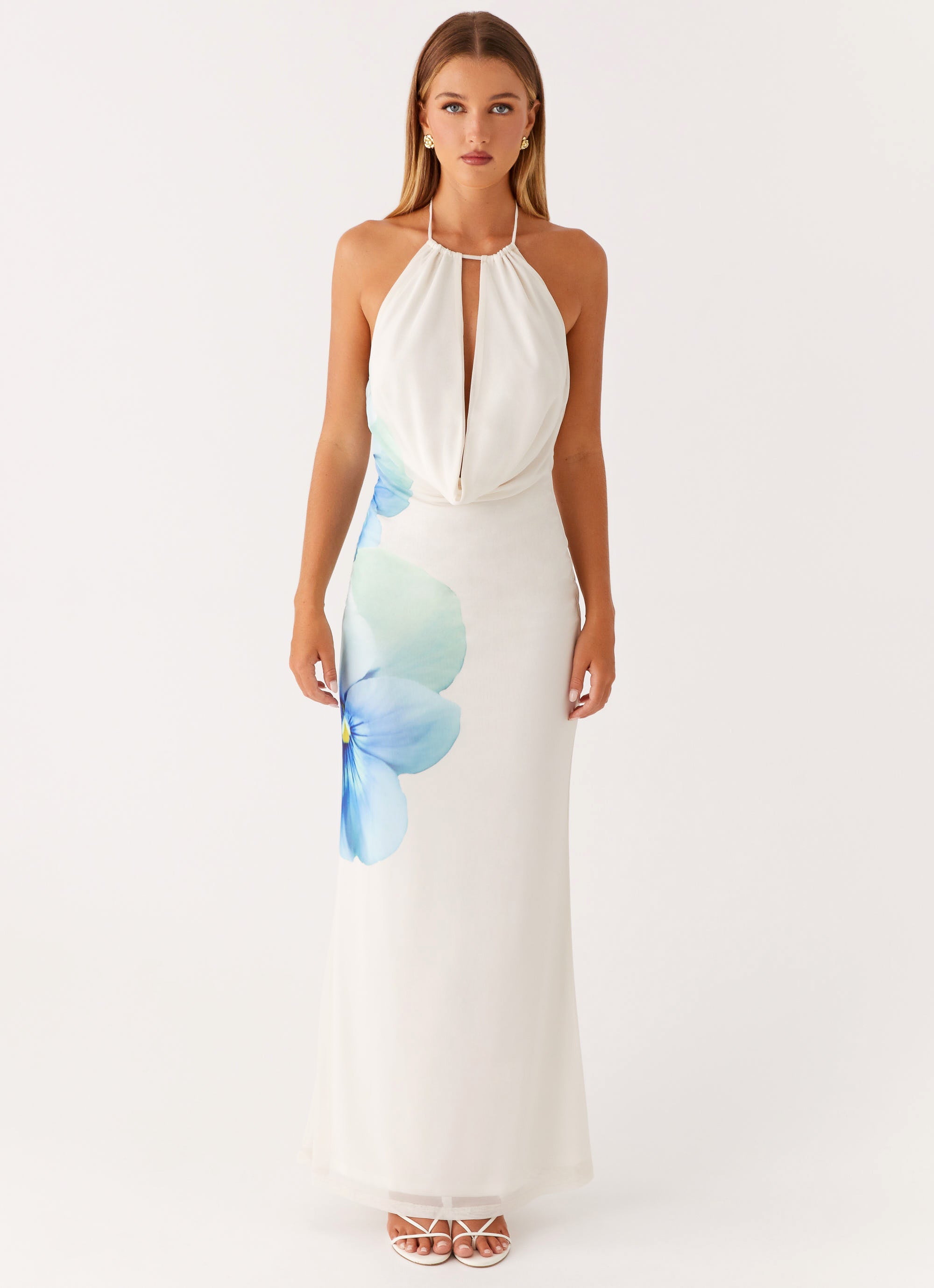 Elegant Elo Maxi Dress in Ivory - Perfect for Summer Weddings, Beach Vacations & Casual Outings