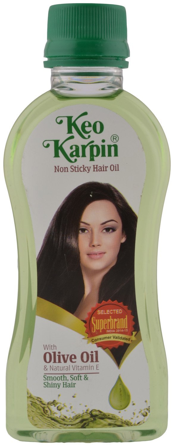 Keo Karpin Hair Oil - Non-Sticky Hair Treatment for Dry & Damaged Hair | 200ml Bottle | Promotes Hair Growth & Shine | Perfect for Daily Use & Scalp Massage