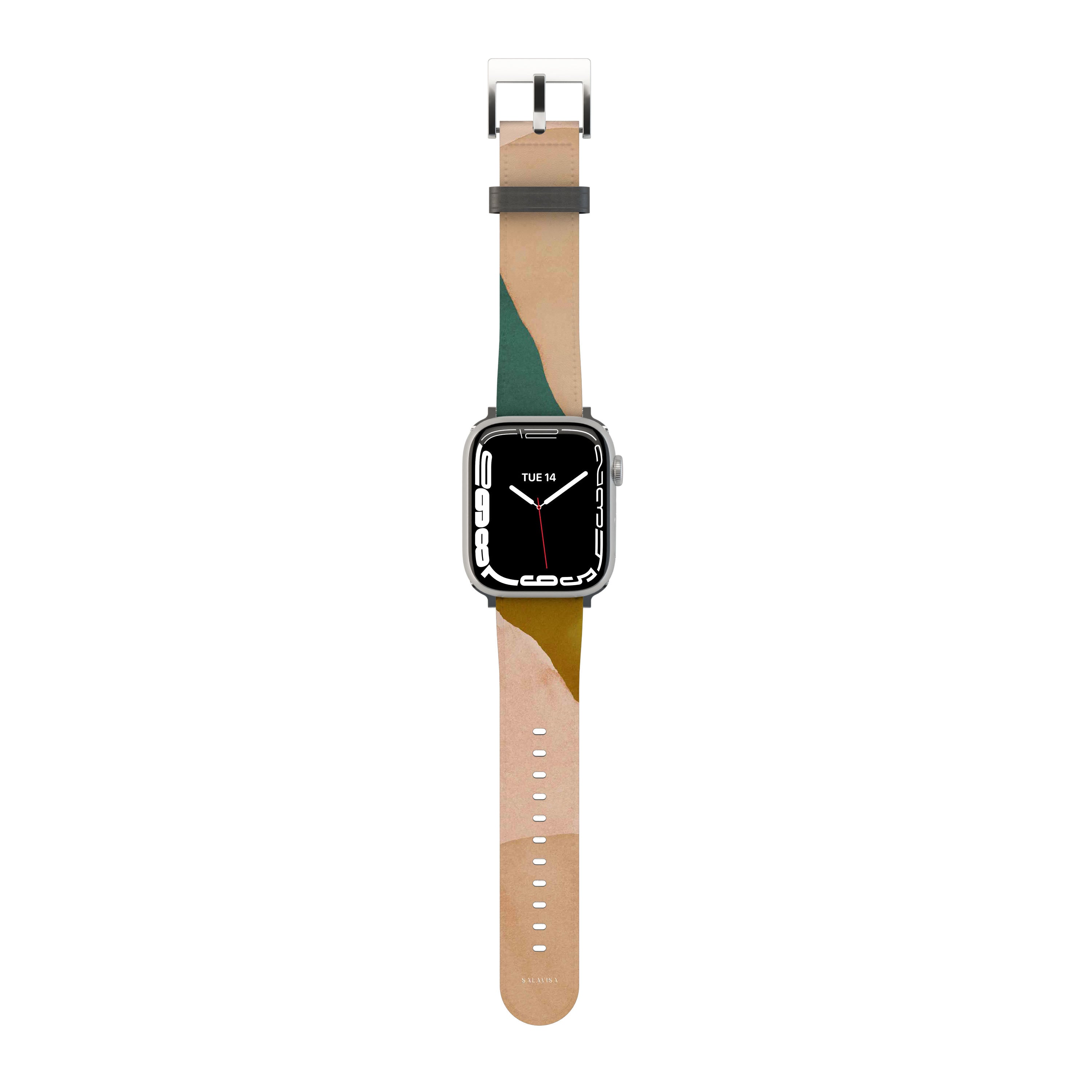 Beige Canvas Apple Watch Band - Soft & Durable Strap for Apple Watch Series 1-9 - Perfect for Workouts, Running & Everyday Wear