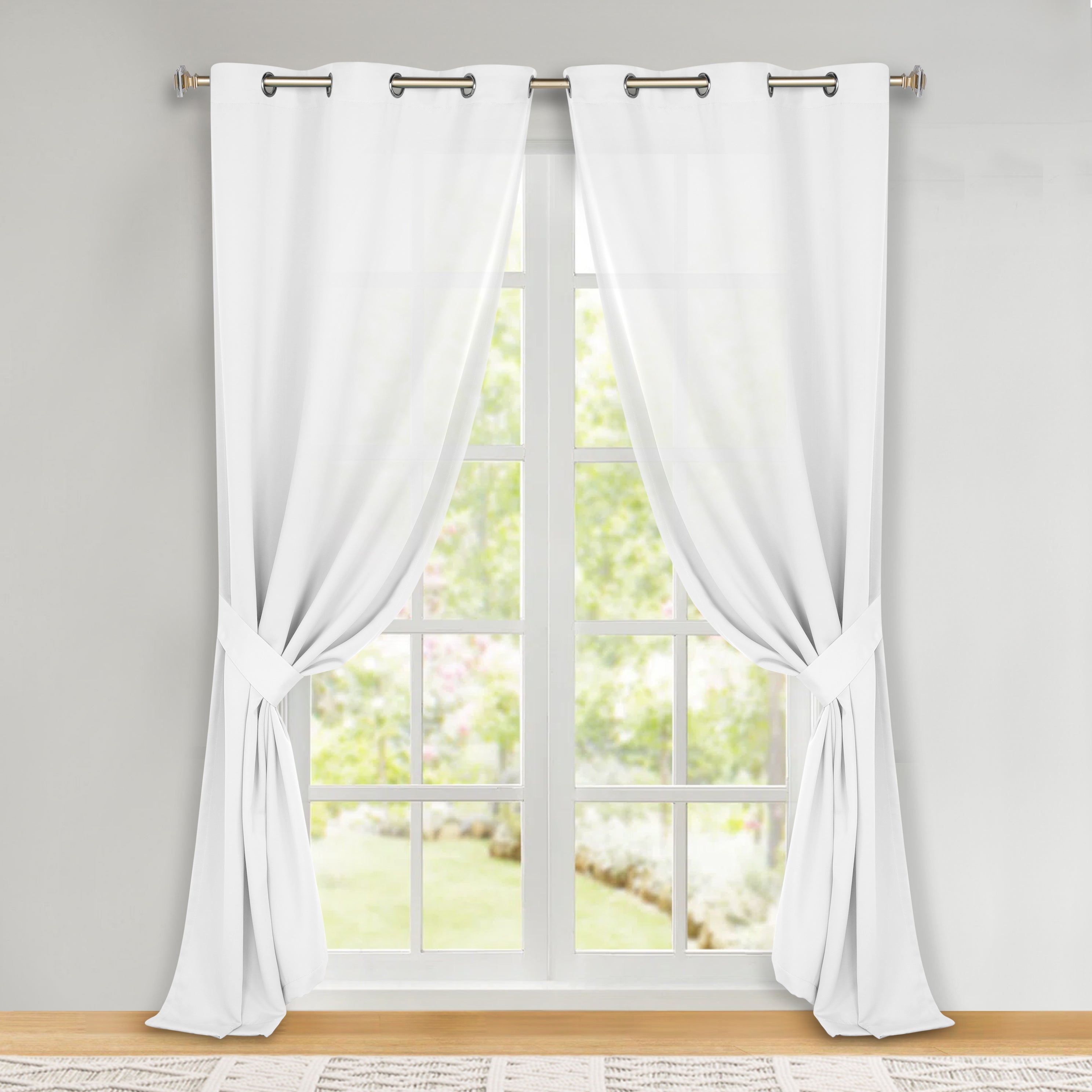 Blackout Curtains for Bedroom - Machine Washable Room Darkening Window Drapes, Set of 2 Panels - Perfect for Home Theater, Nursery & Light Sleepers