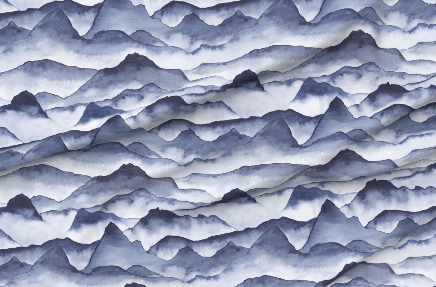 Petal Signature Cotton Fabric by Spoonflower - Mountains Nature Outdoors Printed Fabric by The Yard for Sewing, Quilting, Apparel & Home Decor | Perfect for DIY Crafts, Curtains & Upholstery