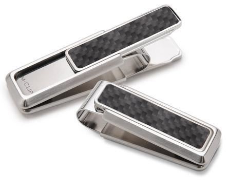 Premium Stainless Steel Money Clip with Black Carbon Fiber - Slim & Secure Wallet Alternative for Men - Perfect for Cash, Cards, and Everyday Carry (EDC)
