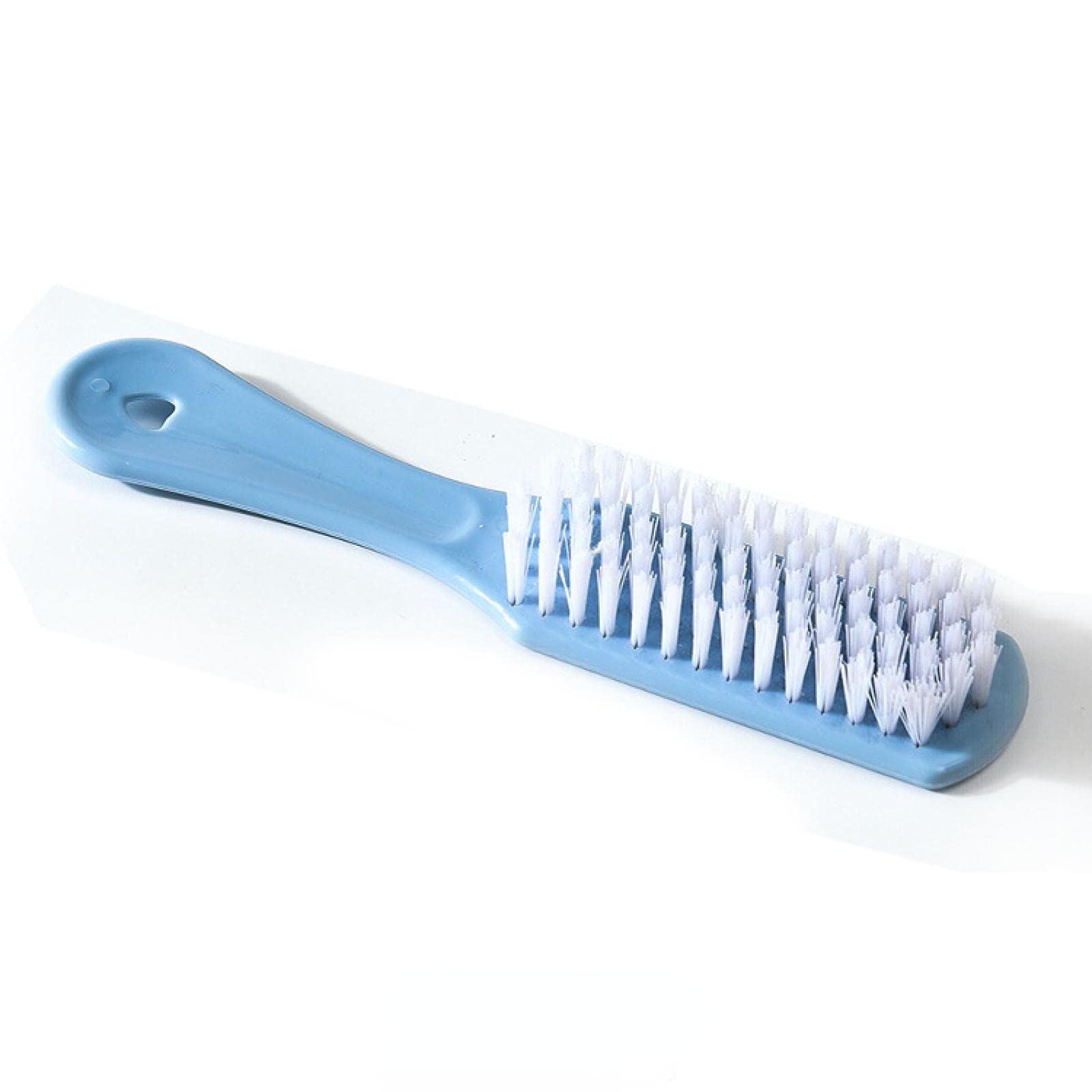NewGoodLab Soft Bristle Shoe Cleaning Brush - Gentle Plastic Brush for Shoes, Laundry & Clothes - Perfect for Sneakers, Boots & Delicate Fabrics (Blue)