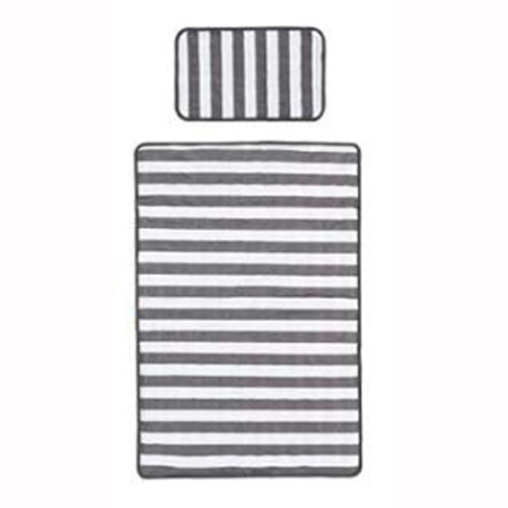 Cooling Gel Mattress Topper with Stripe Pattern - Breathable & Hypoallergenic for Hot Sleepers - Perfect for Summer Comfort (Single Size) - Ideal for Bedrooms, Guest Rooms & Dormitories
