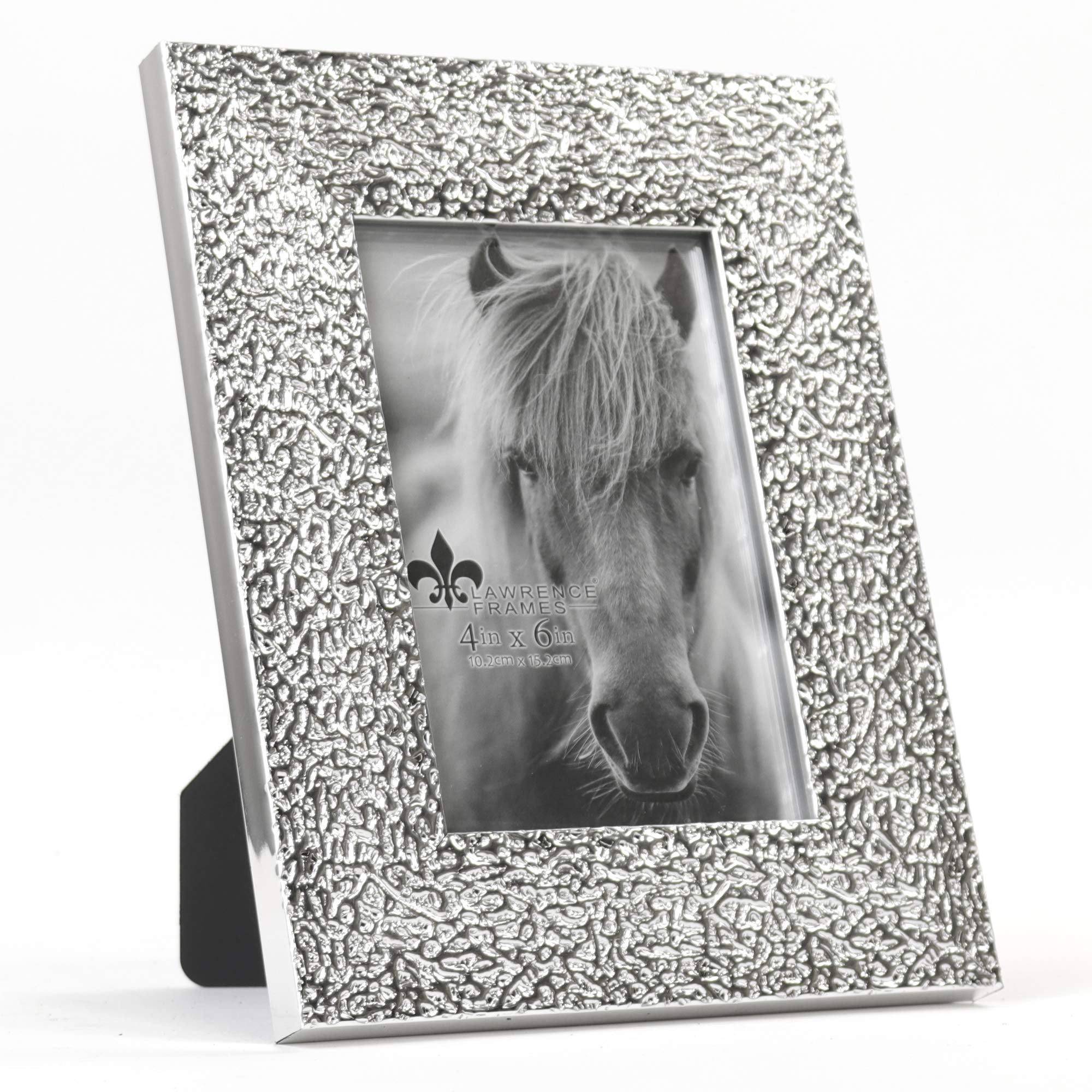 Lawrence Frames 4x6 Silver Picture Frame - Elegant Home Decor for Photos, Wall Display, and Gifts - Perfect for Living Room, Bedroom, or Office