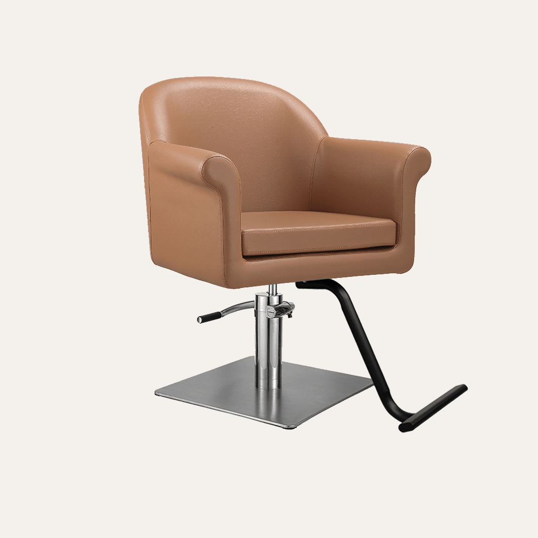 Premium Hudson Salon Chair - Professional Hydraulic Barber & Stylist Chair for Hairdressing, Beauty Salon & Home Use - Heavy Duty Adjustable Swivel Base with Footrest
