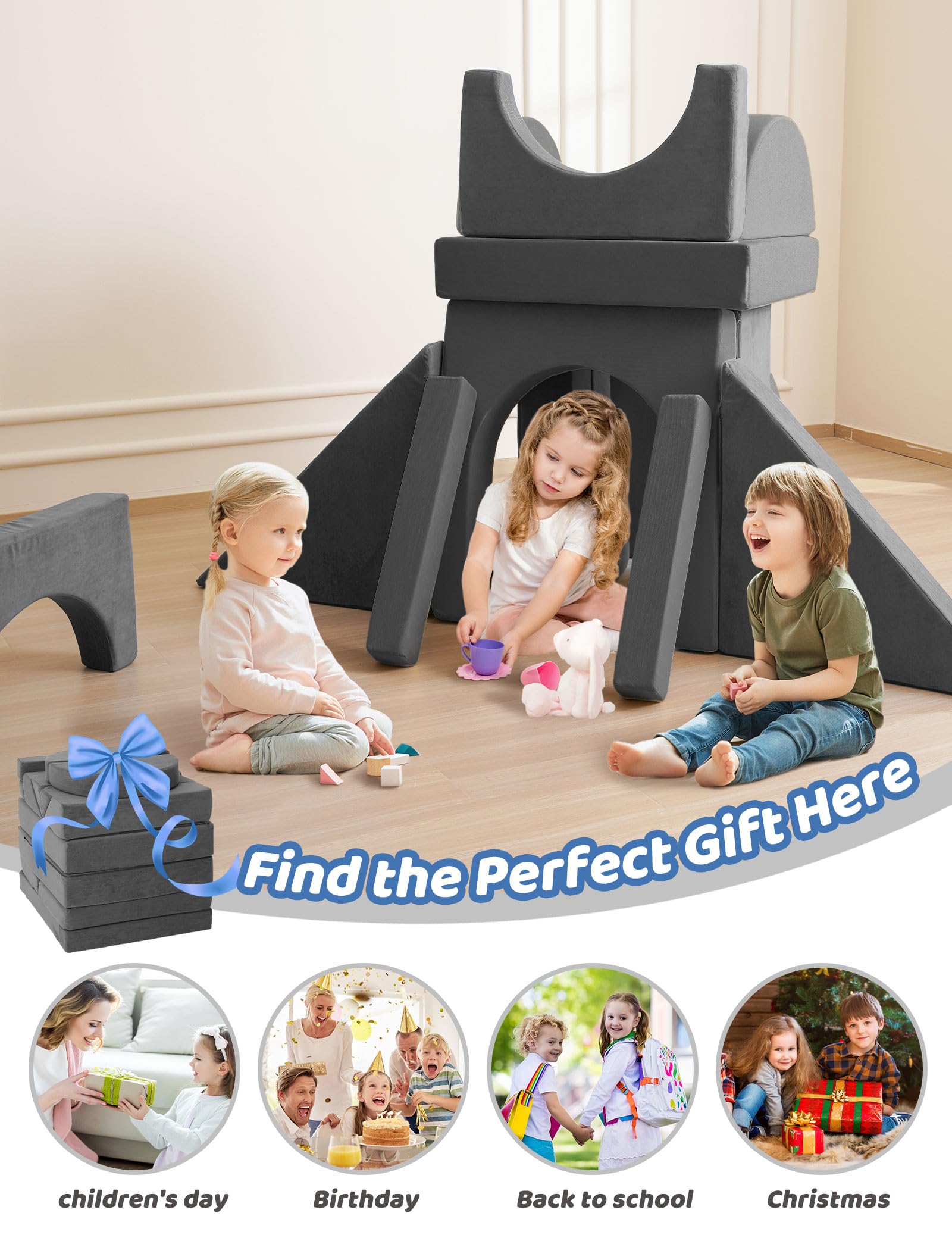 16PCS Modular Kids Play Couch - 63