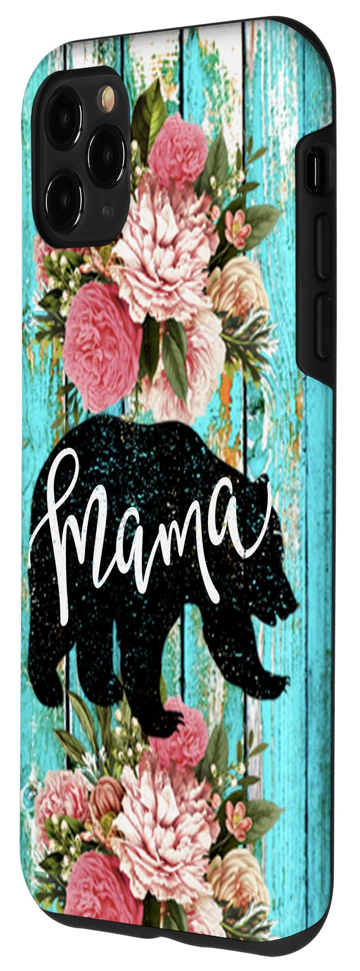 **iPhone 11 Pro Max Case - Turquoise Woodgrain Design, Durable Protection for Farmhouse & Country Style | Perfect for Everyday Use & Outdoor Adventures**