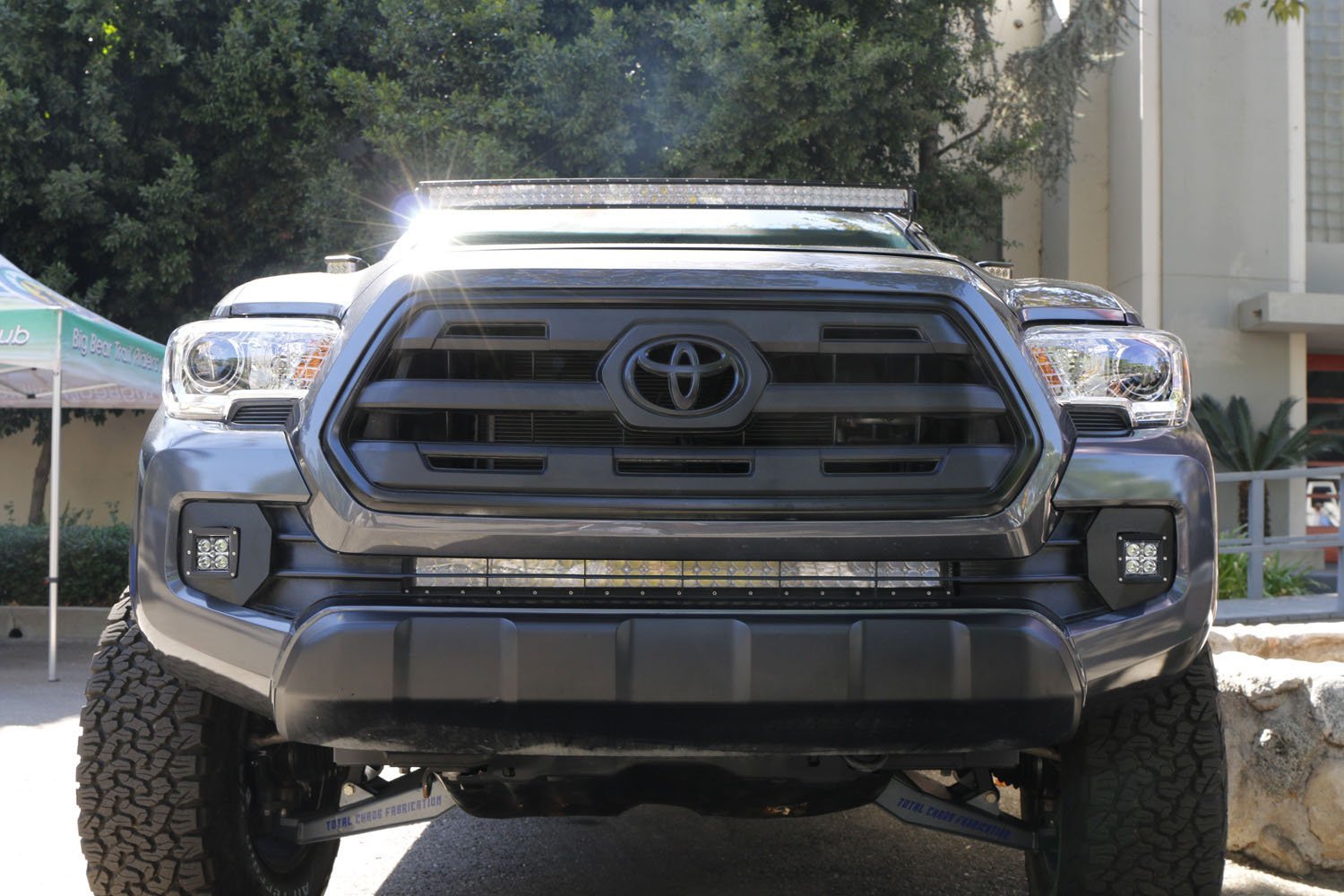 40W CREE LED Pods with Bracket, Fog Light Bezels & Wiring Kit - Compatible with 2016-2023 Toyota Tacoma - Perfect for Off-Roading, Night Driving & Truck Customization