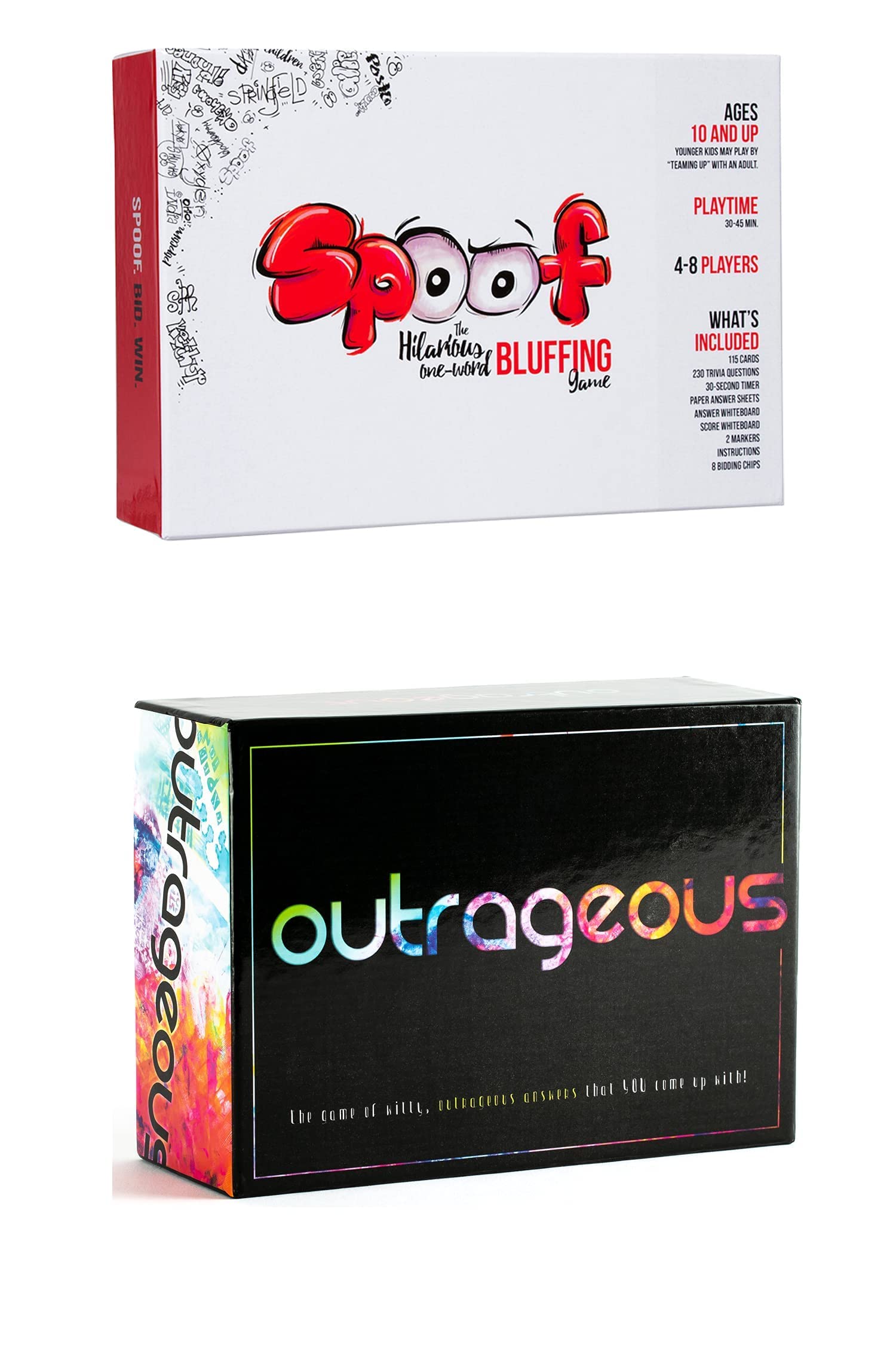 Save 25% - Spoof Family Bluffing & Outrageous Party Game - Fun Card Game for Family Gatherings, Game Nights & Social Events