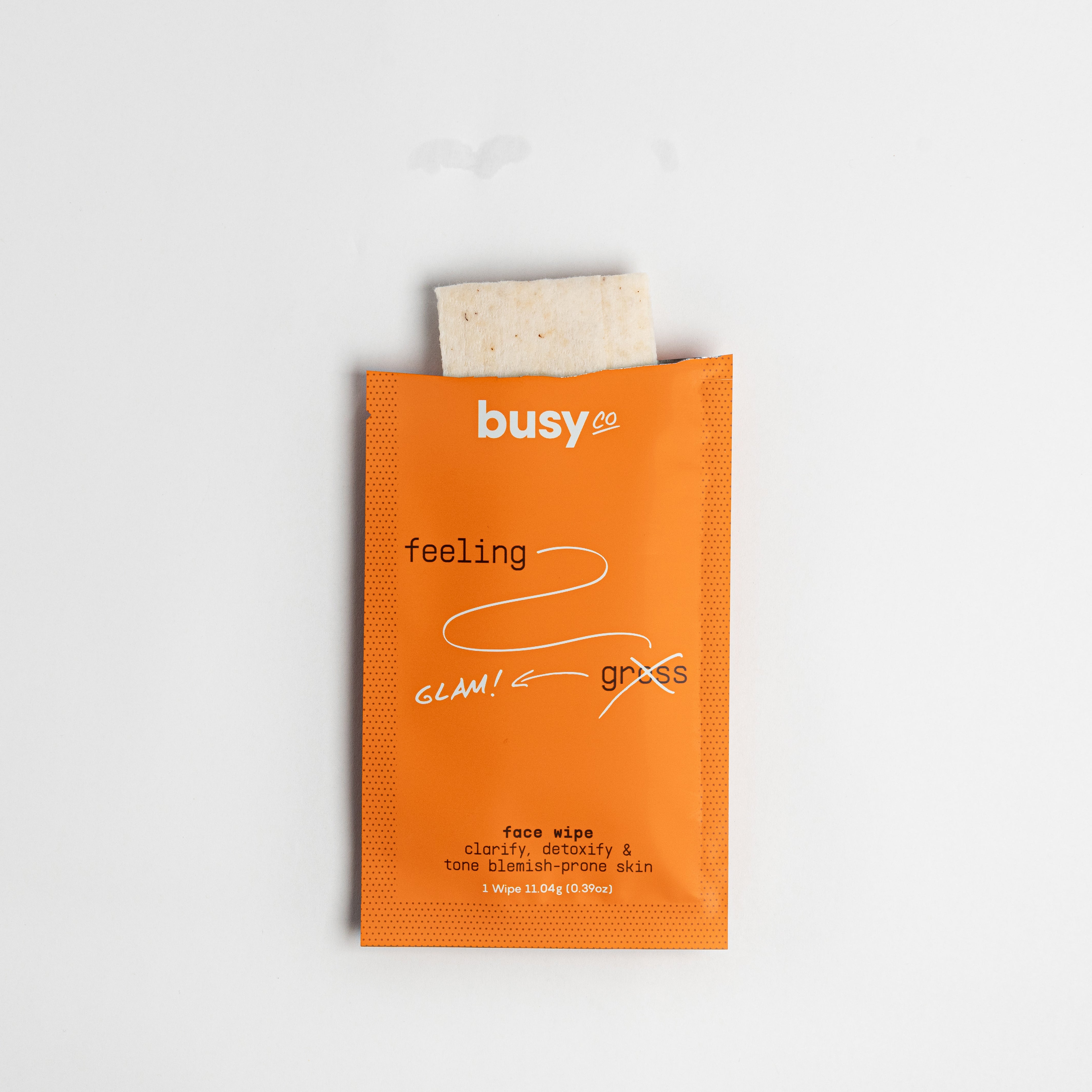 Busy Co. Facial Cleansing Wipes - 15 Count | Gentle Makeup Remover & Skin Refreshing Wipes for Travel, Gym & On-The-Go Use