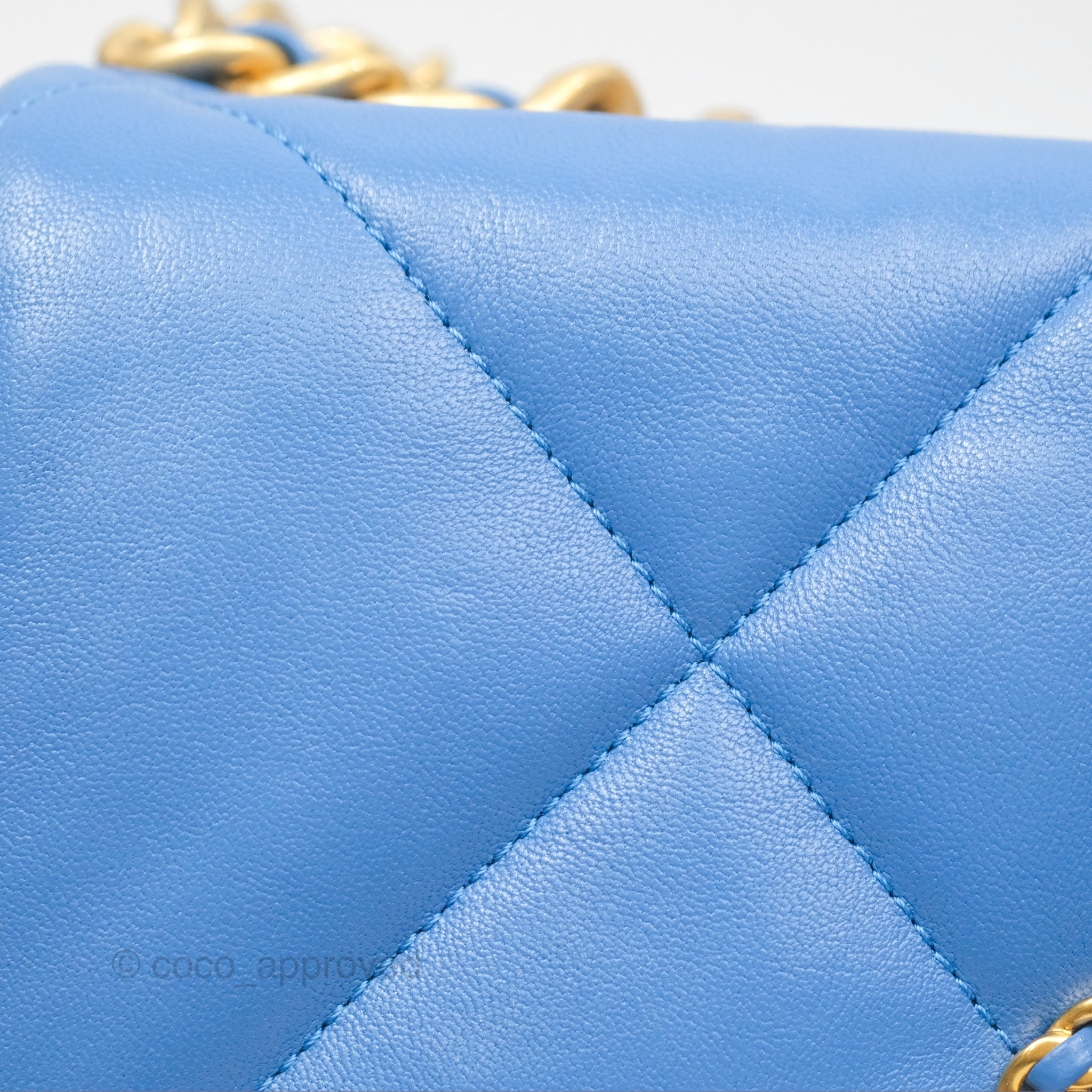 Chanel 19 Small Handbag in Blue with Mixed Hardware - Luxury Crossbody Bag for Women, Perfect for Date Night & Special Occasions