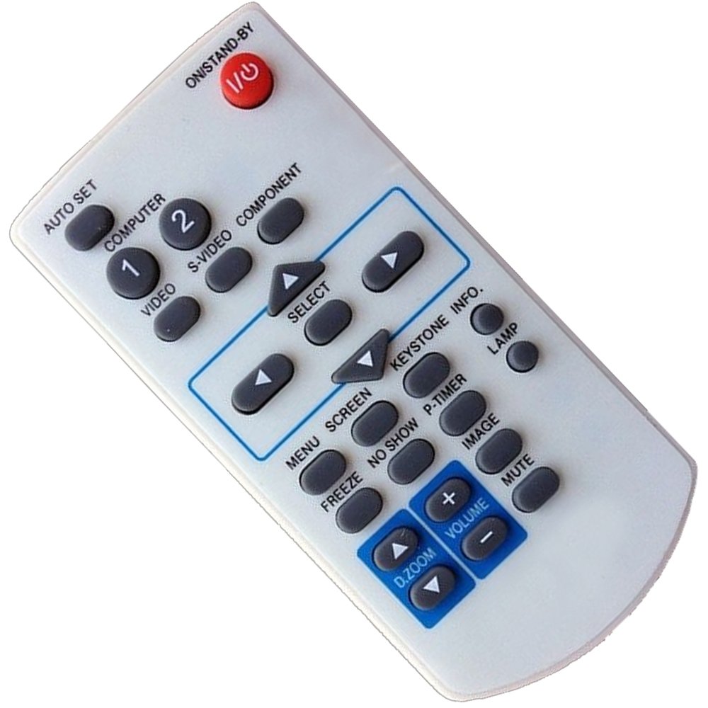 Universal Replacement Projector Remote Control Compatible with Sanyo, Canon, Eiki, PLC, Lv Xb, Cxzr, Cxvj, Cxwh, Cxwj - Perfect for Home Theater, Office Presentations & Classroom Projectors