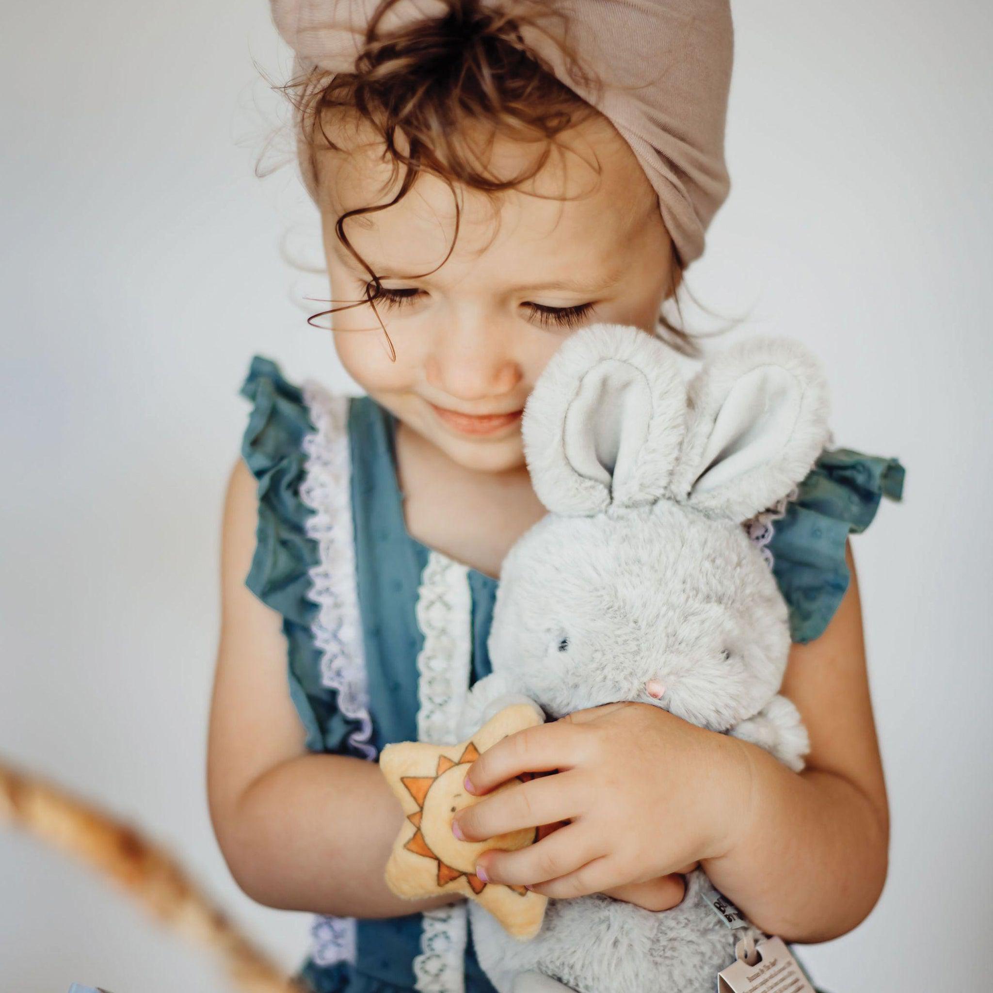 Cricket Island Bloom Bunny Plush Toy - Soft Stuffed Animal for Kids, Gifts & Nursery Decor | Perfect for Easter, Birthdays & Cuddling