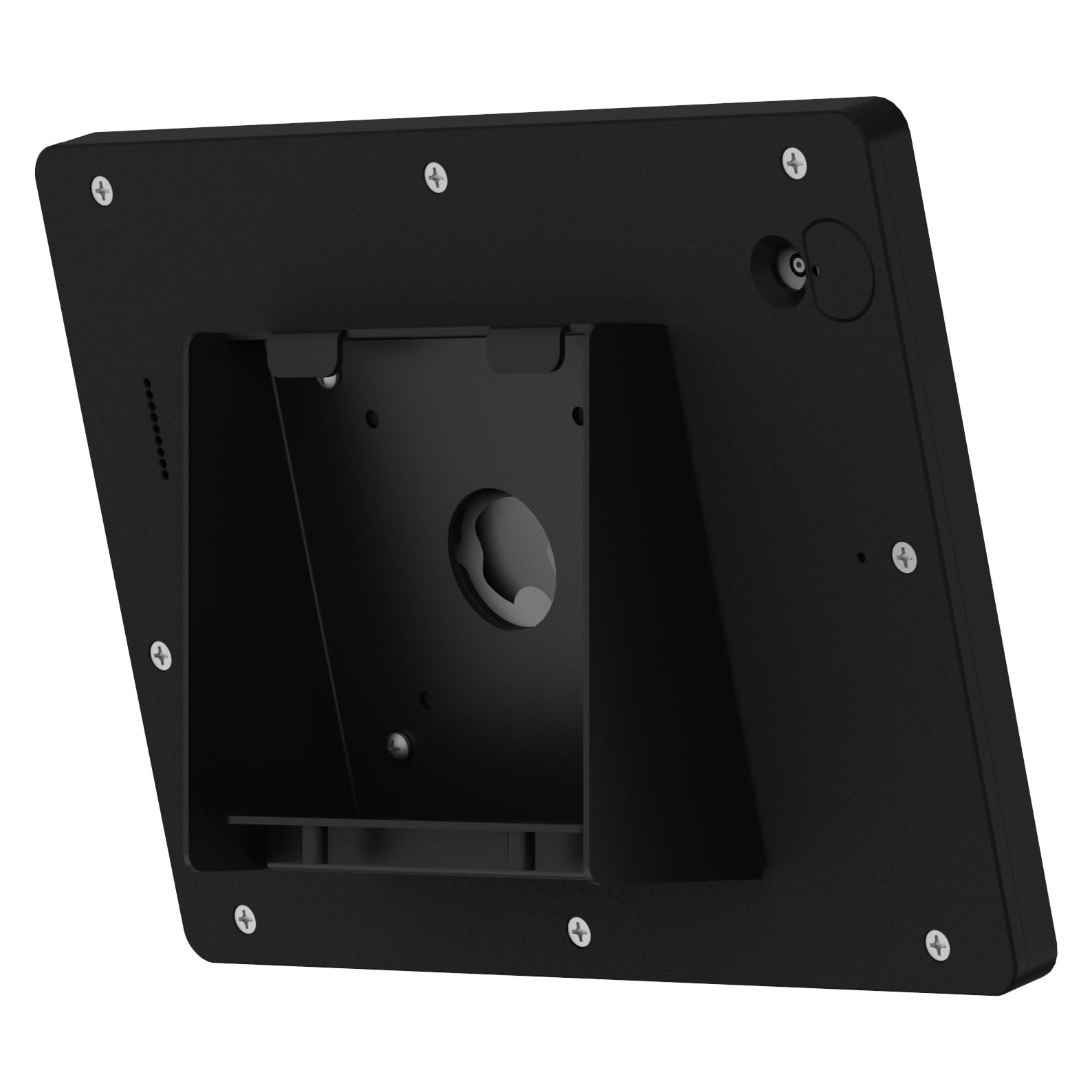 VidaMount Black Exposed Rear Camera Enclosure & 15° Fixed Tilt Wall Mount Bundle - Compatible with iPad 10.2