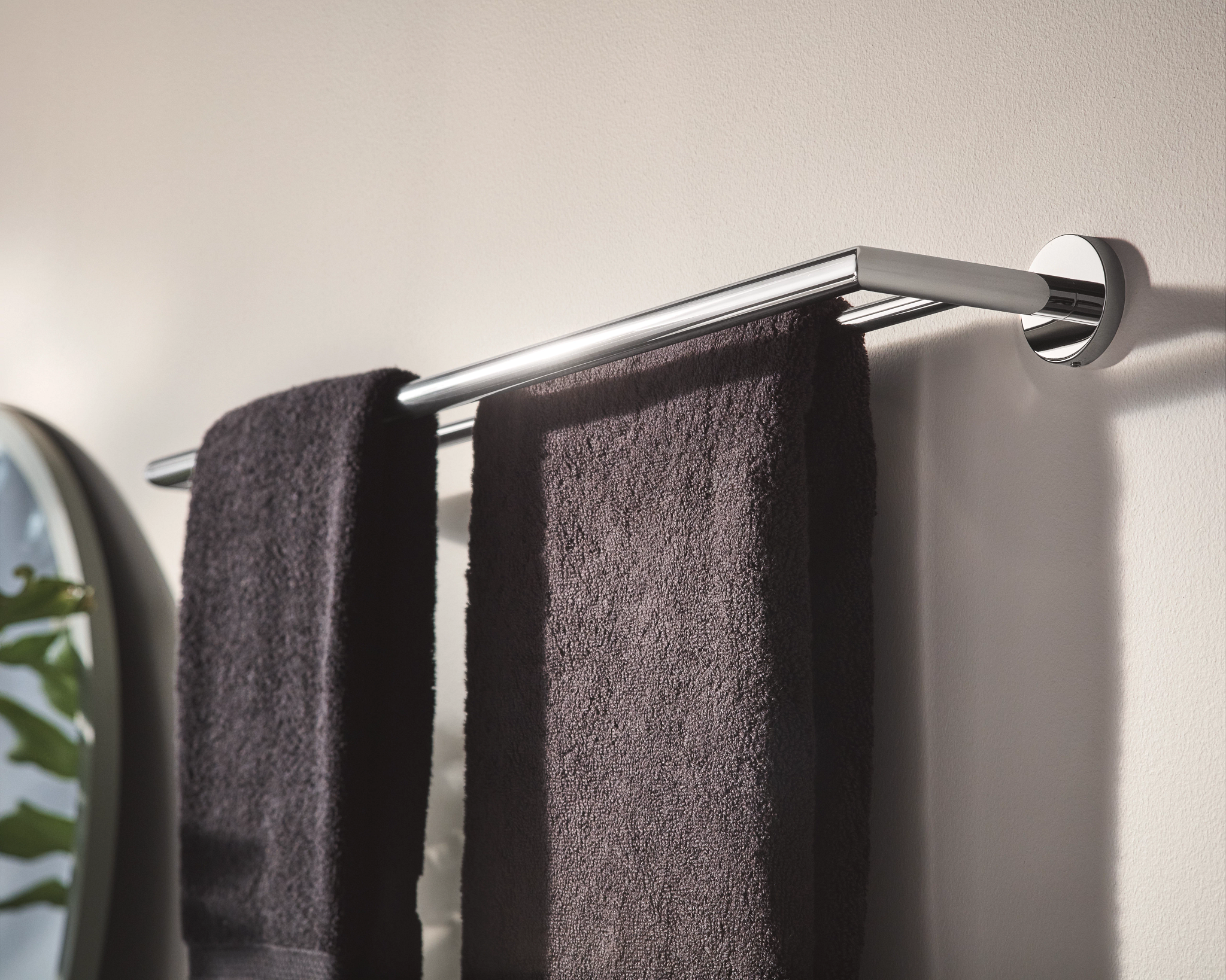 Arlys Double Towel Bar - Stainless Steel Bathroom Towel Holder for Hand & Bath Towels - Perfect for Bathroom, Spa, or Gym Organization