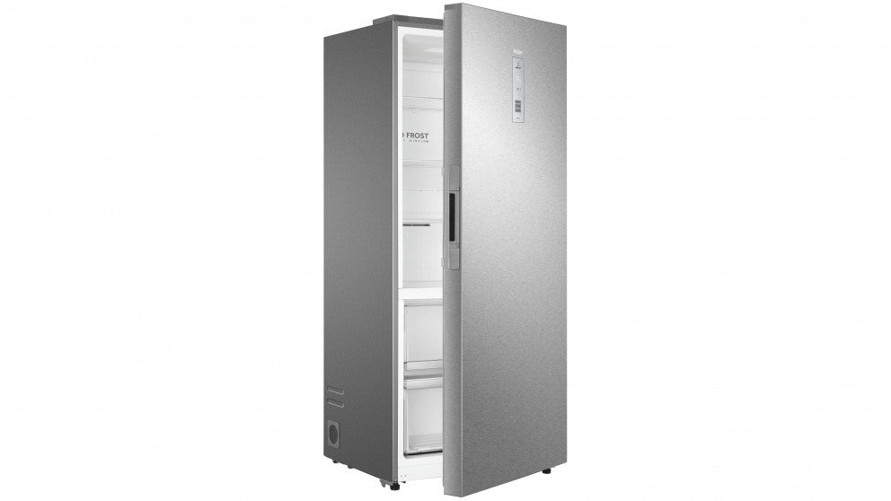 Haier 465L Vertical Refrigerator HRF505VS - Silver, Energy Efficient, Large Capacity Fridge for Home, Kitchen, Office, or Dorm Use