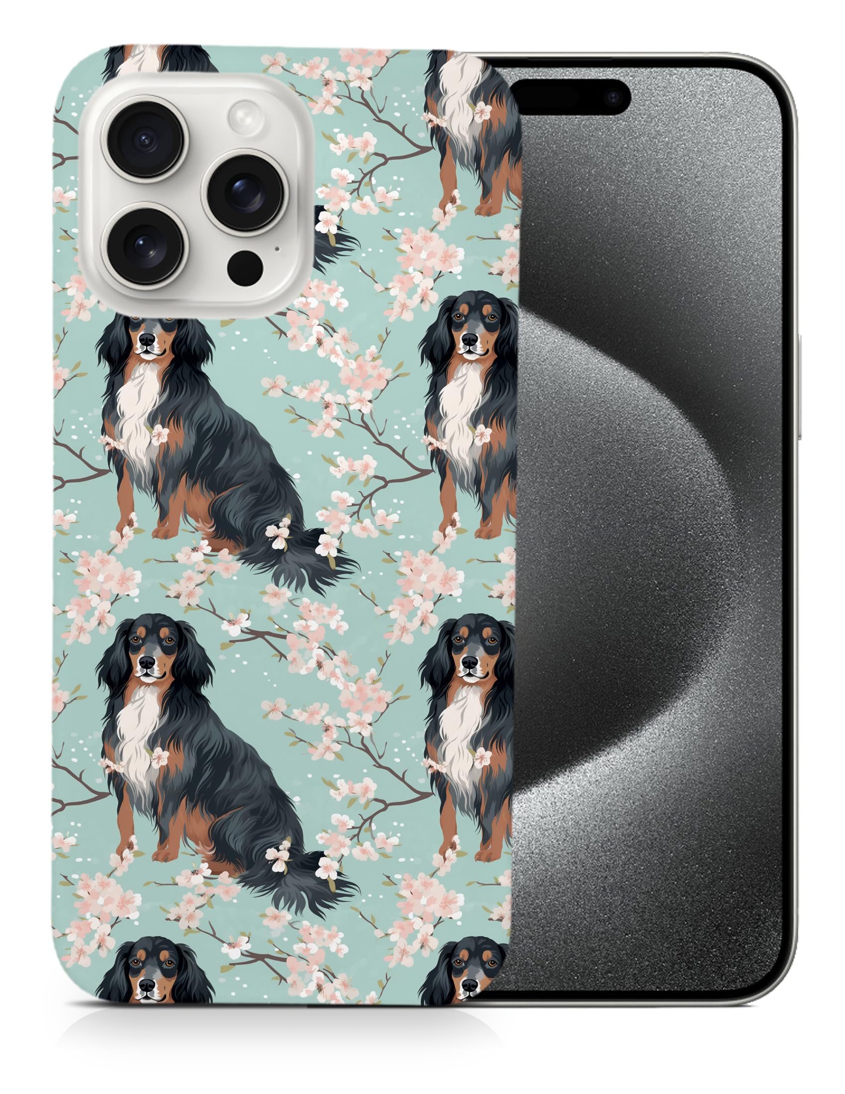 Durable Polycarbonate Phone Case for Apple iPhone 15 Pro Max - Cute Gordon Setter Puppy Dog Design, Scratch-Resistant Protective Cover - Perfect for Everyday Use, Travel & Outdoor Activities