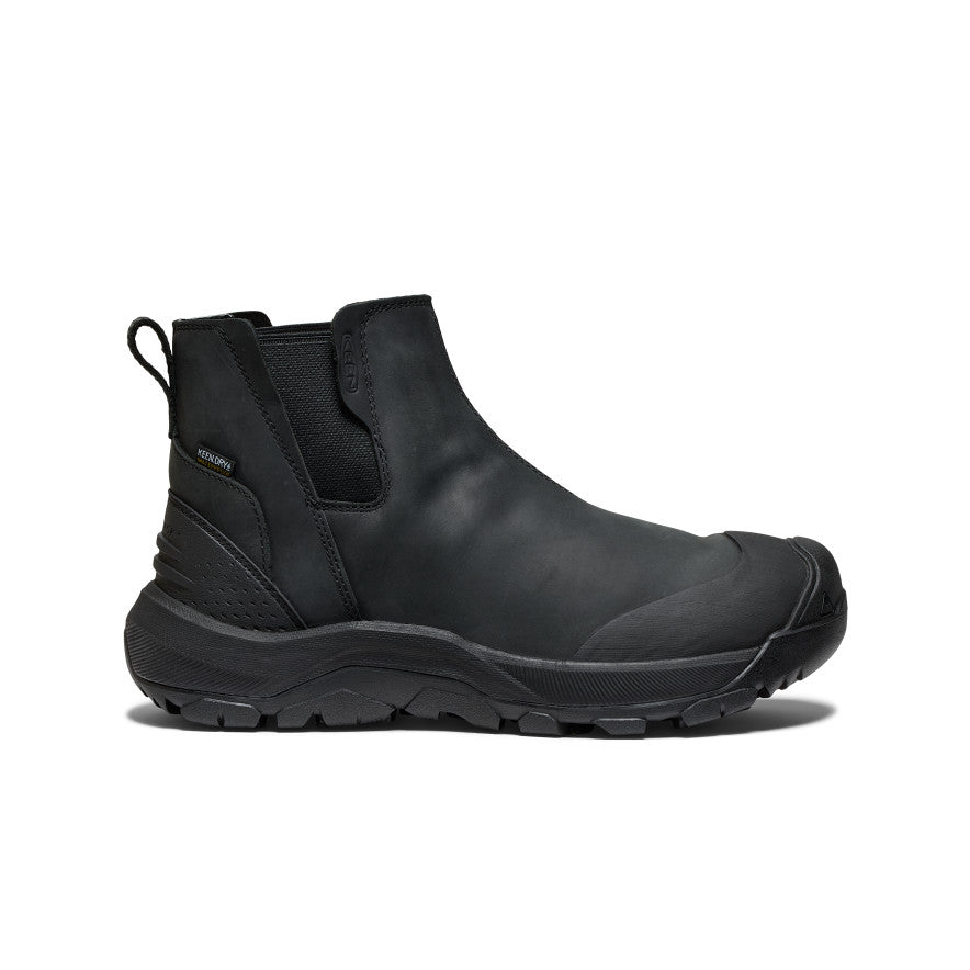 Men's Revel IV Waterproof Chelsea Boots - Black/Black | Slip-Resistant, Comfortable for Work, Outdoor & Casual Wear