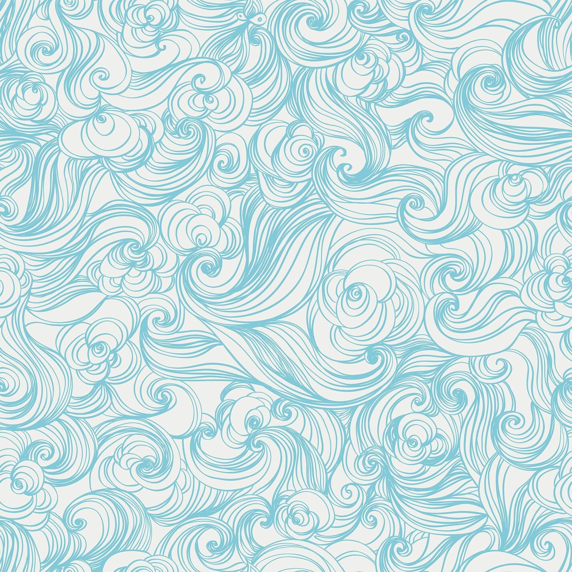 Blue Japanese Style Peel and Stick Removable Wallpaper - Self-Adhesive Decorative Wall Covering for Bedroom, Living Room, Kitchen, Office (Design 5029)