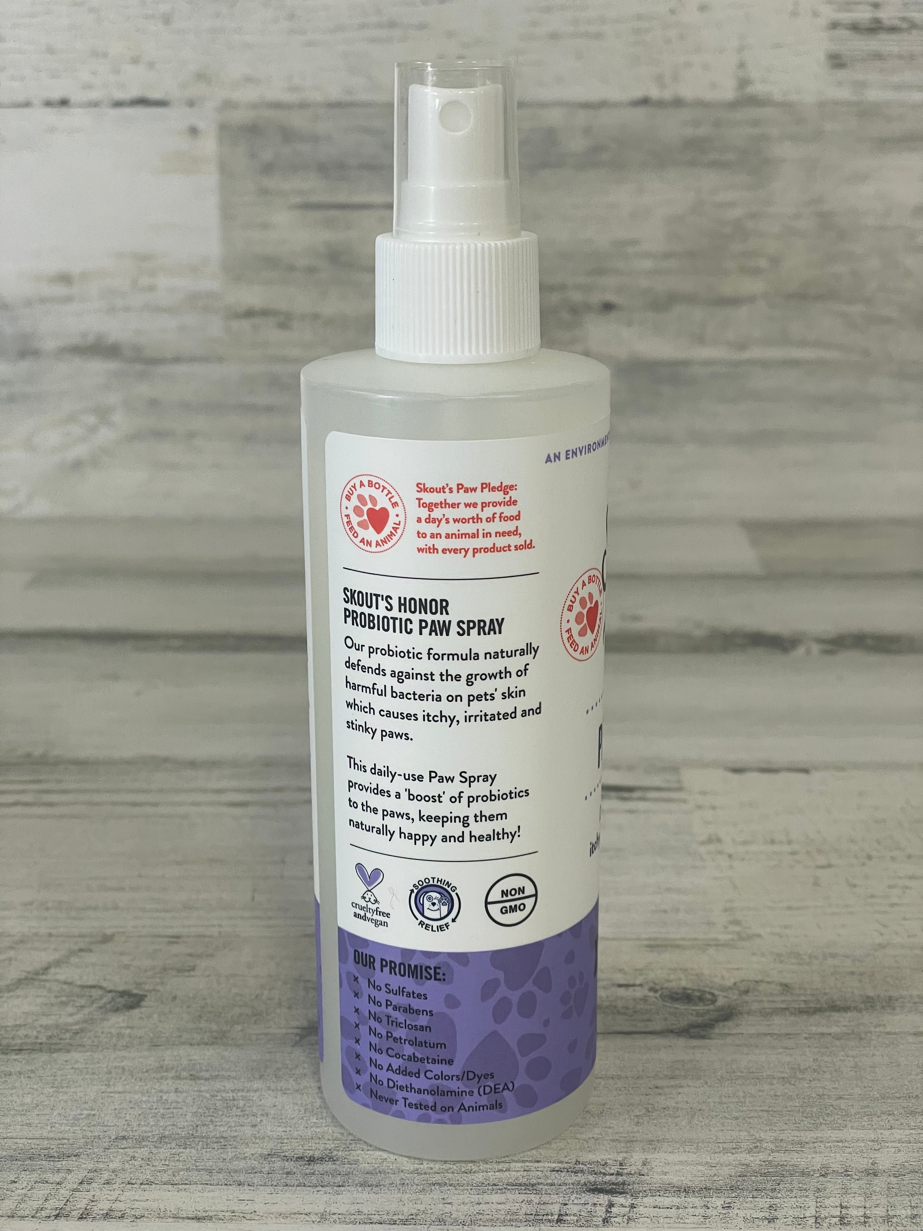 Skout’s Honor Probiotic Paw Spray for Dogs – Natural Itch Relief & Odor Control – Perfect for Post-Walk Paw Care & Allergy Season