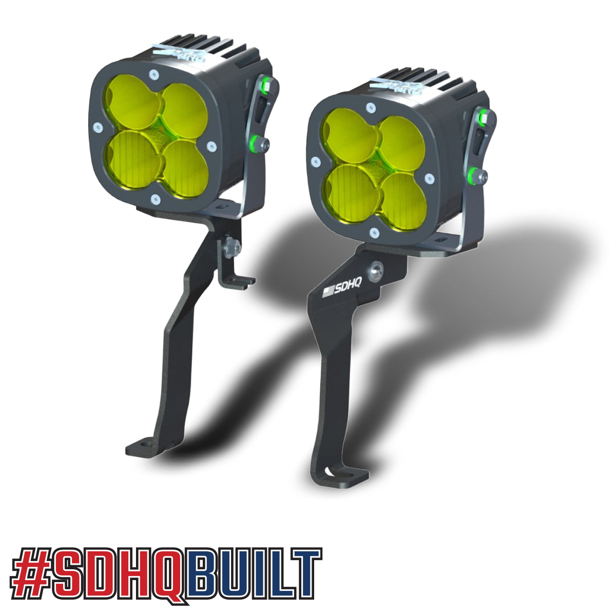 21-25 Ford Raptor SDHQ Built A-Pillar Light Mounts | Heavy Duty Off-Road LED Light Brackets for Ford F-150 Raptor | Perfect for Night Driving & Off-Road Adventures