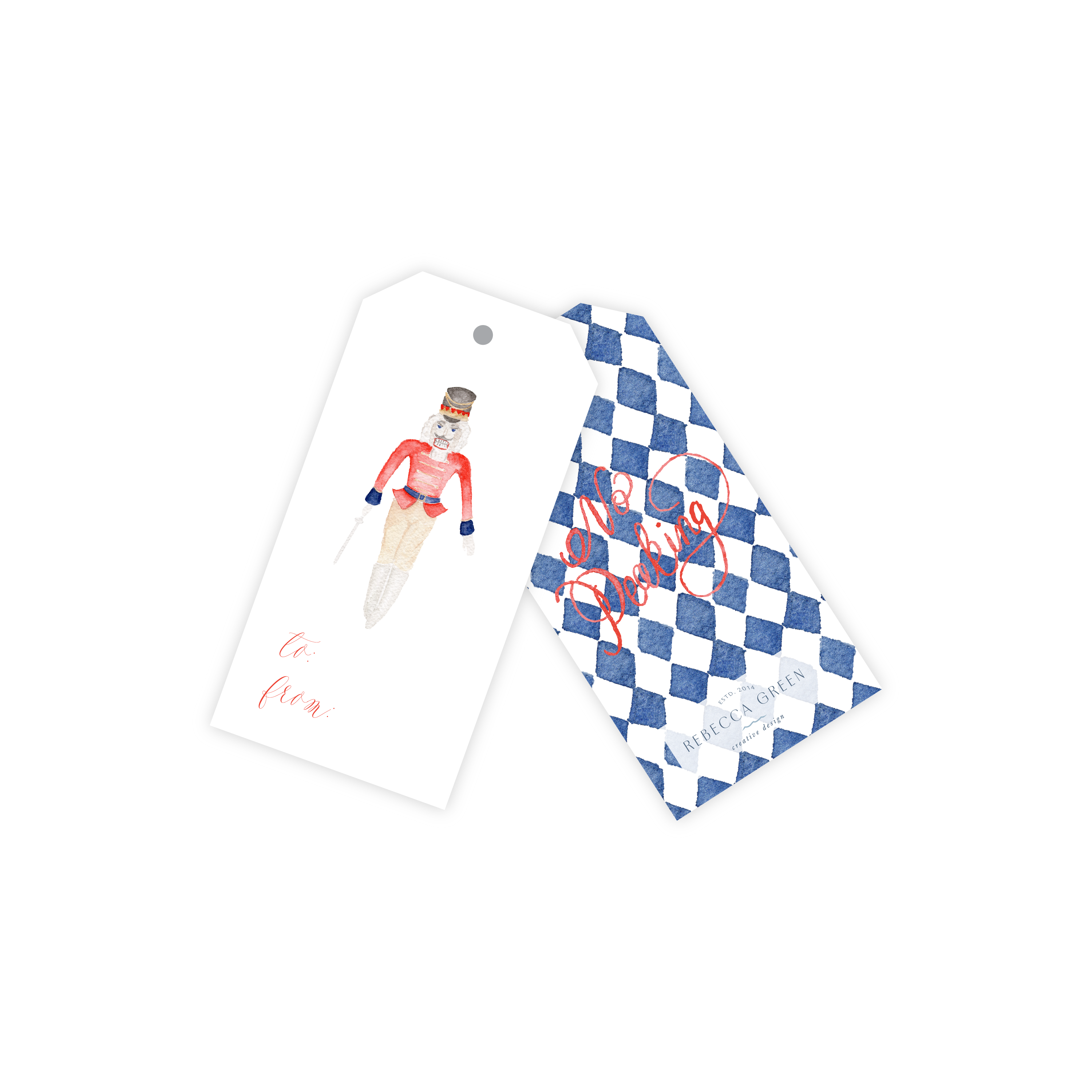 Premium Nutcracker Christmas Gift Tags - Assorted Holiday Designs for Present Wrapping, Stocking Stuffers & Festive Party Favors