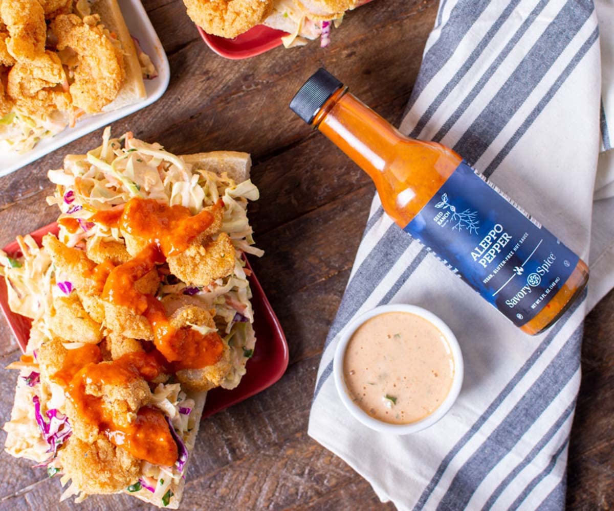 Seed Ranch Aleppo Pepper Hot Sauce - Vegan, Gluten-Free, Non-GMO Gourmet Hot Sauce (5 fl oz) | Perfect for Tacos, Wings, Burgers & BBQ